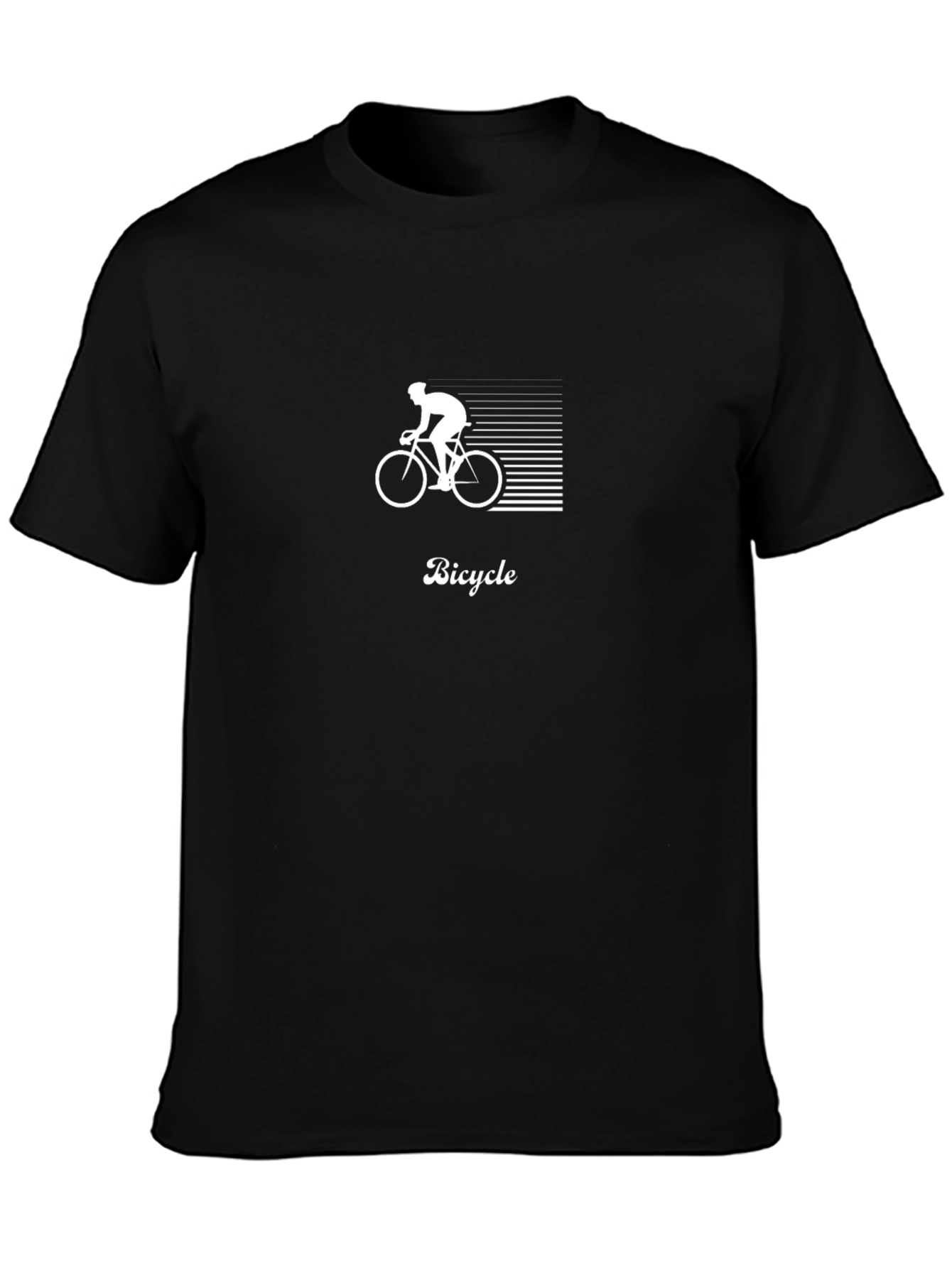Black Bicycle Graphic T-Shirt - Ride in Style