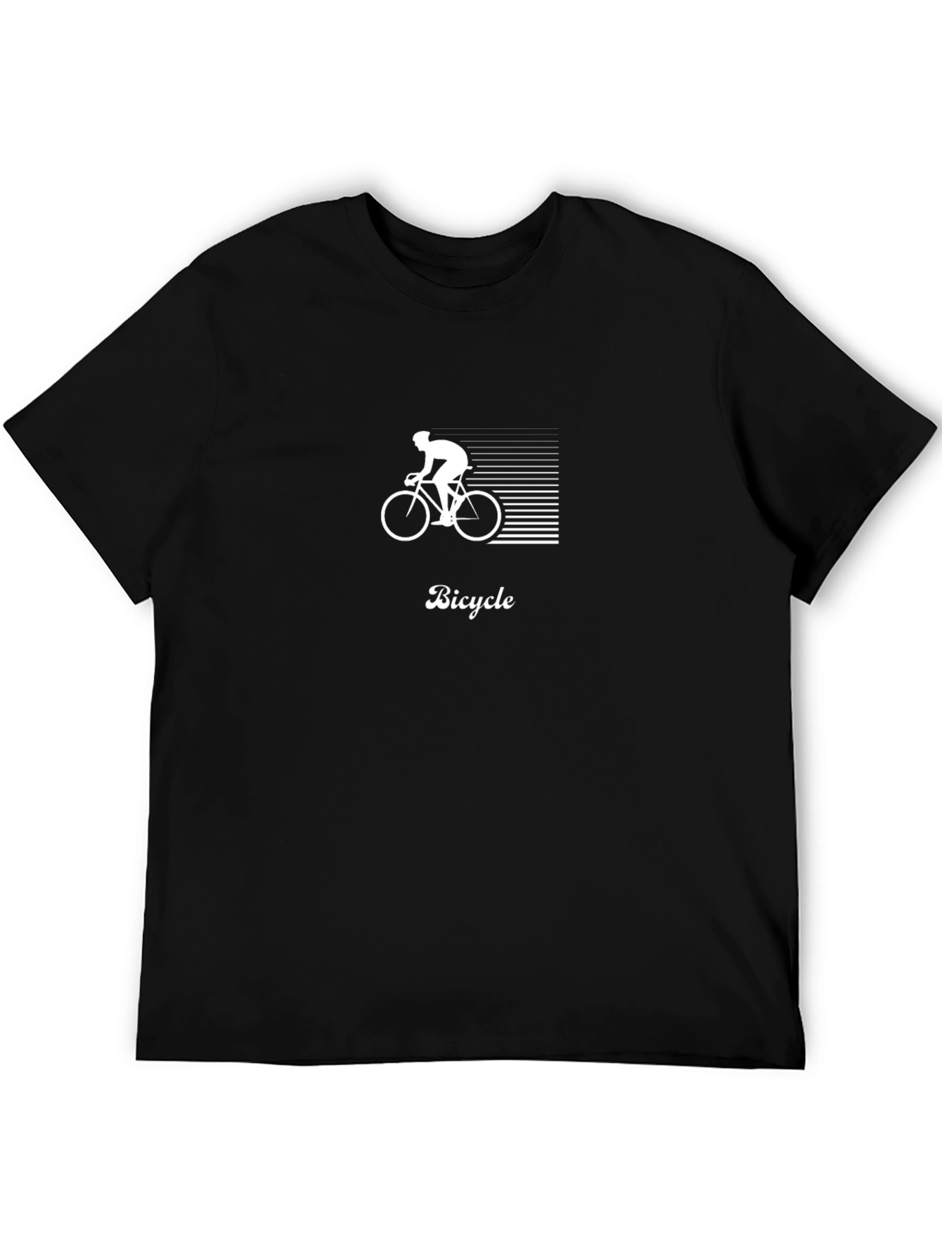 Black Bicycle Graphic T-Shirt - Ride in Style