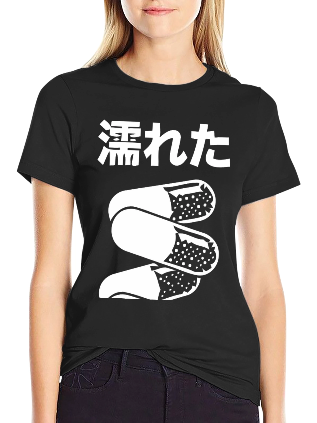 Sushi Roll Graphic Tee - Unisex Black Cotton T-Shirt