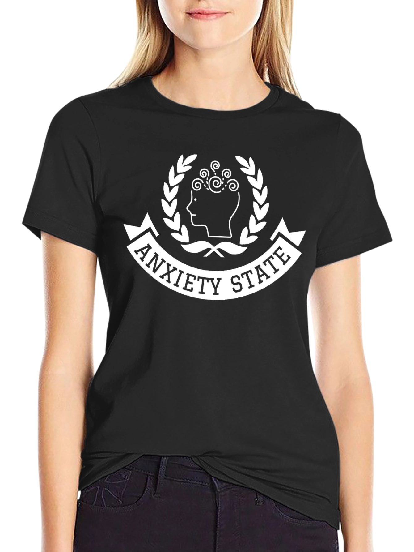 Anxiety State Graphic Tee - Black