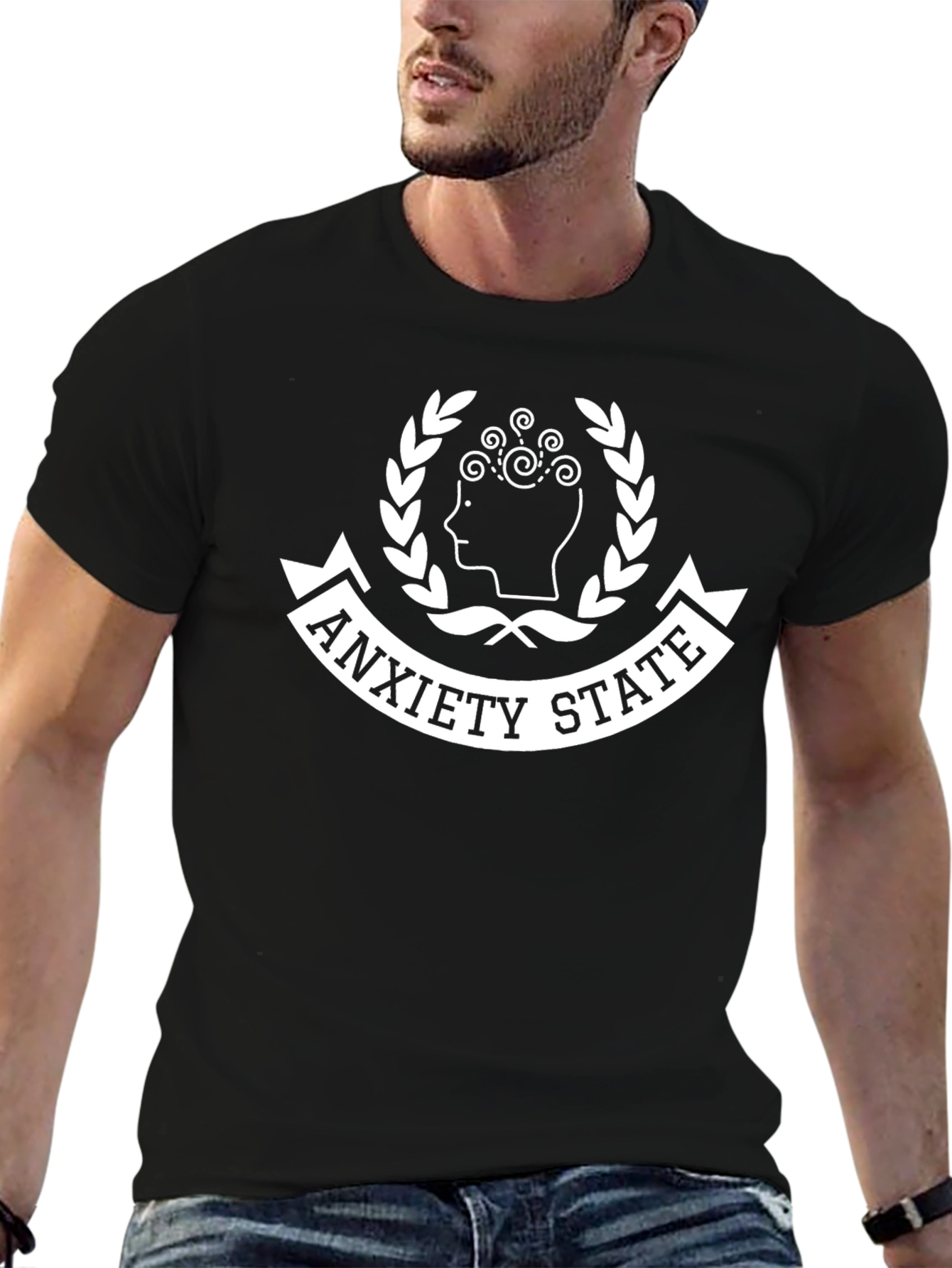 Anxiety State Graphic Tee - Black