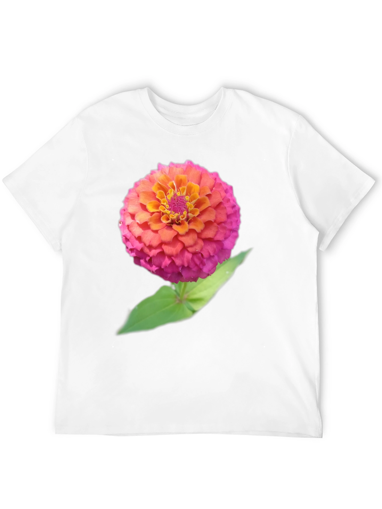 Floral Graphic Tee - Bold Zinnia Design