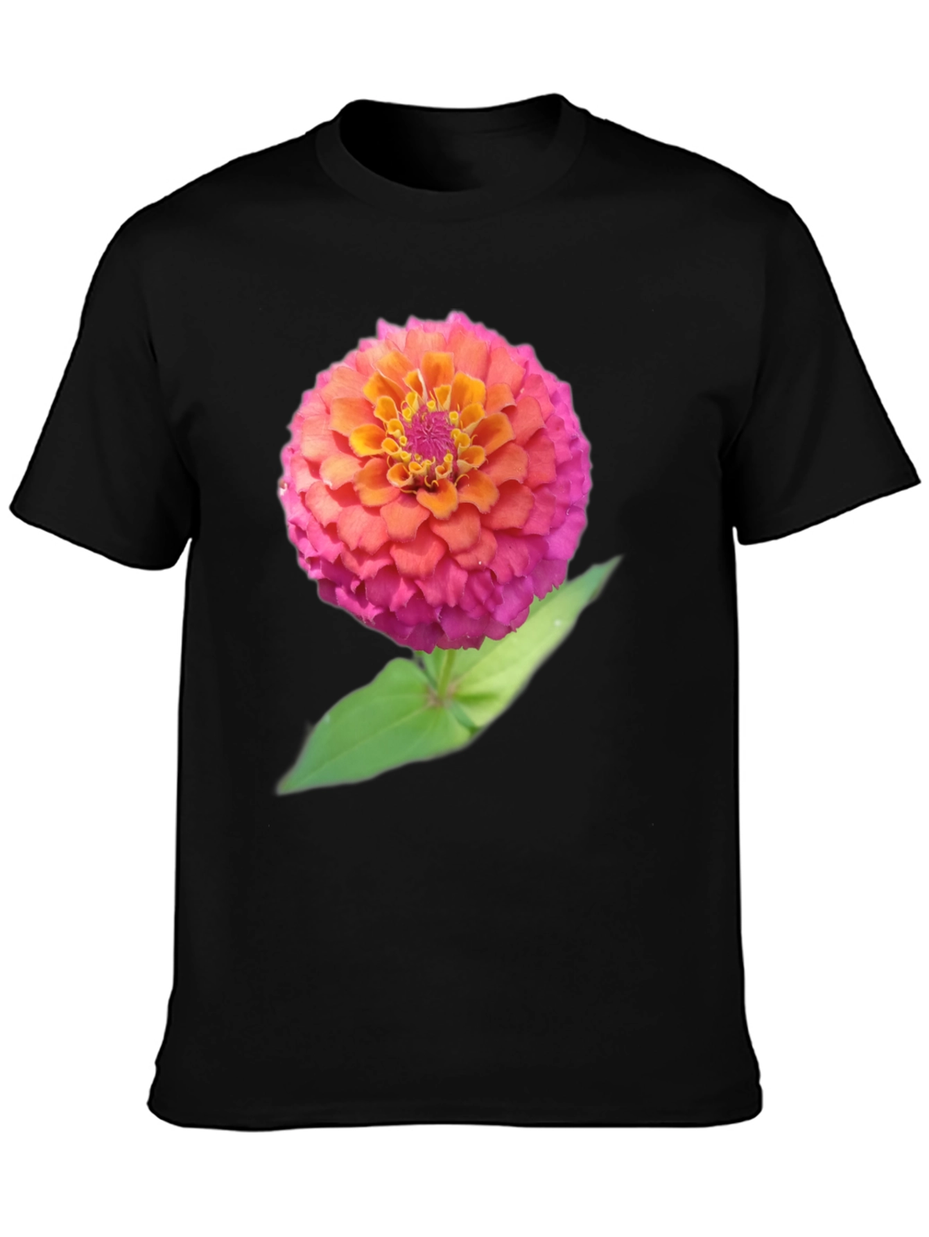 Floral Graphic Tee - Bold Zinnia Design