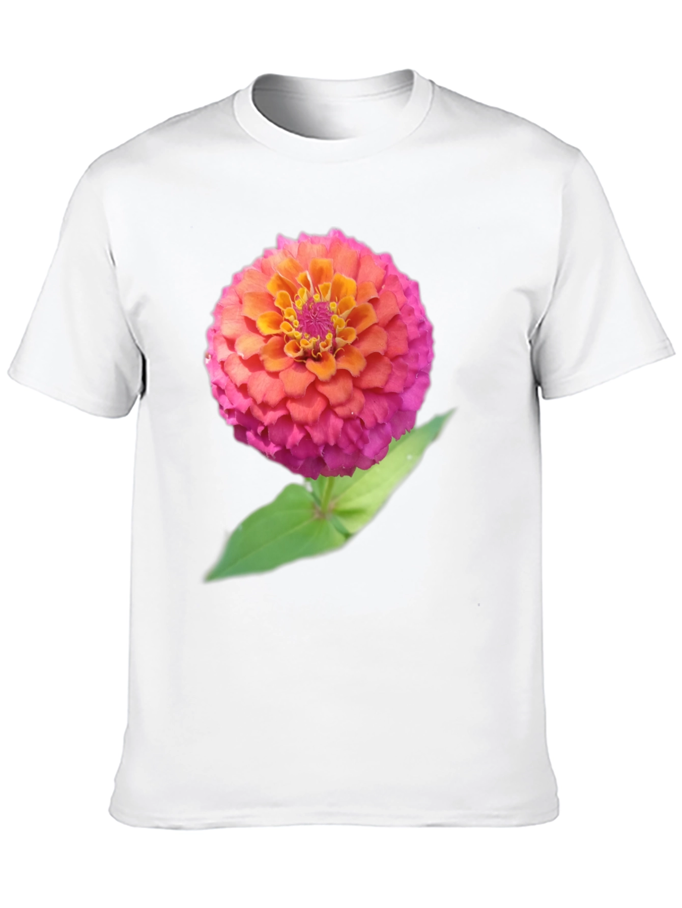 Floral Graphic Tee - Bold Zinnia Design