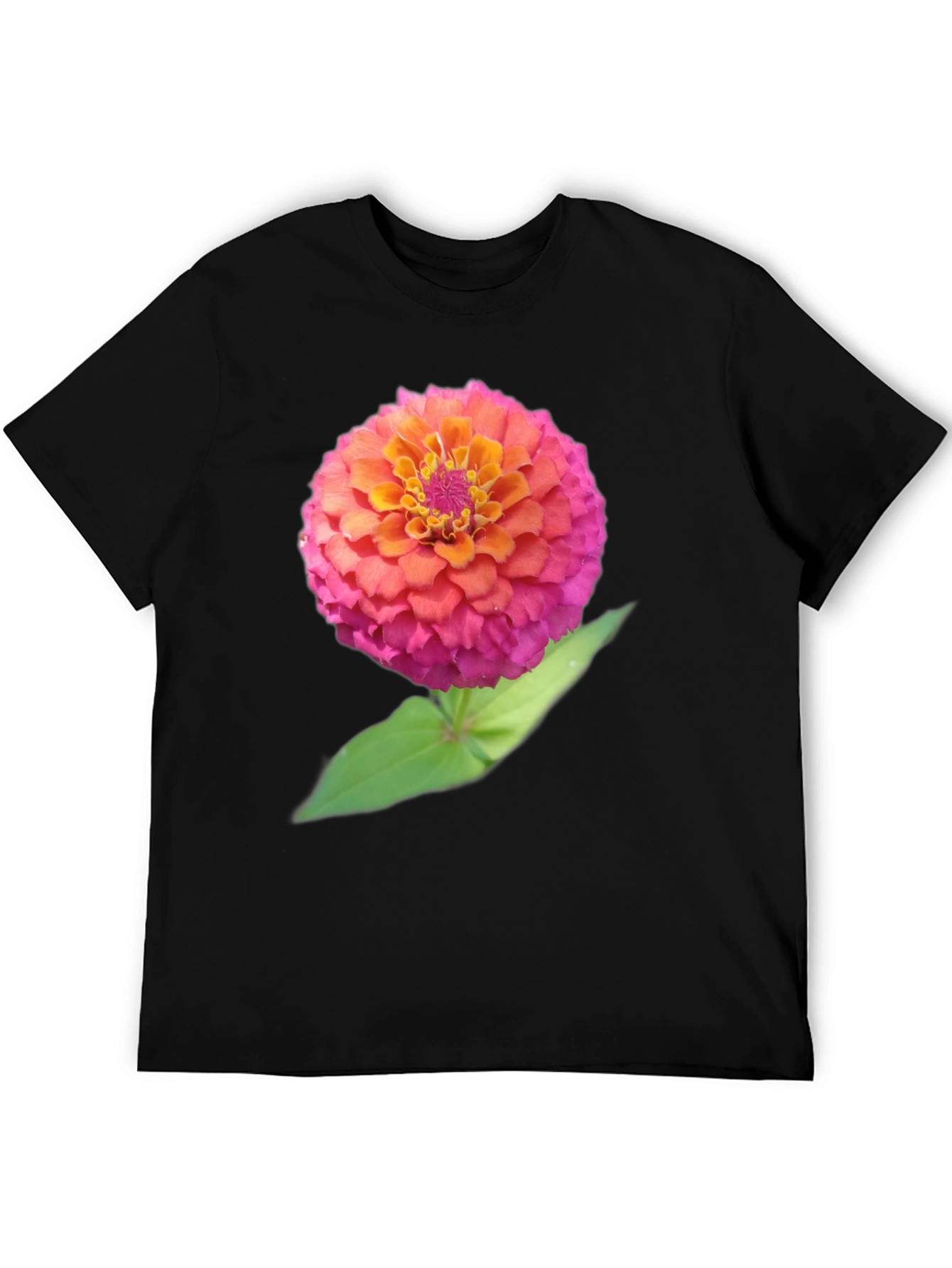 Floral Graphic Tee - Bold Zinnia Design