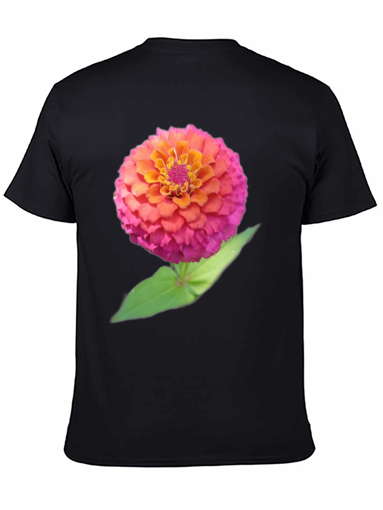 Floral Graphic Tee - Bold Zinnia Design