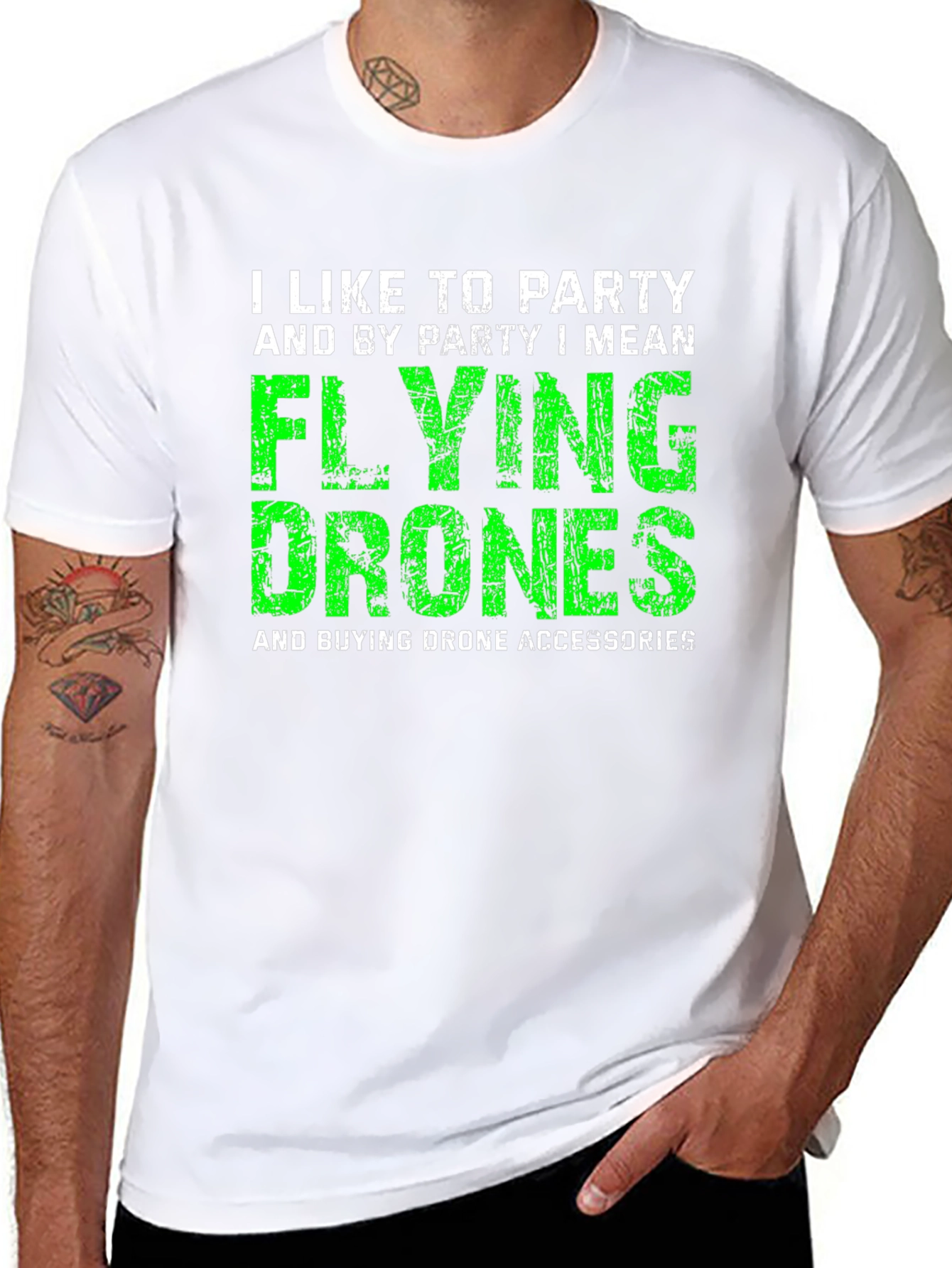 I Like to Party Flying Drones T-Shirt