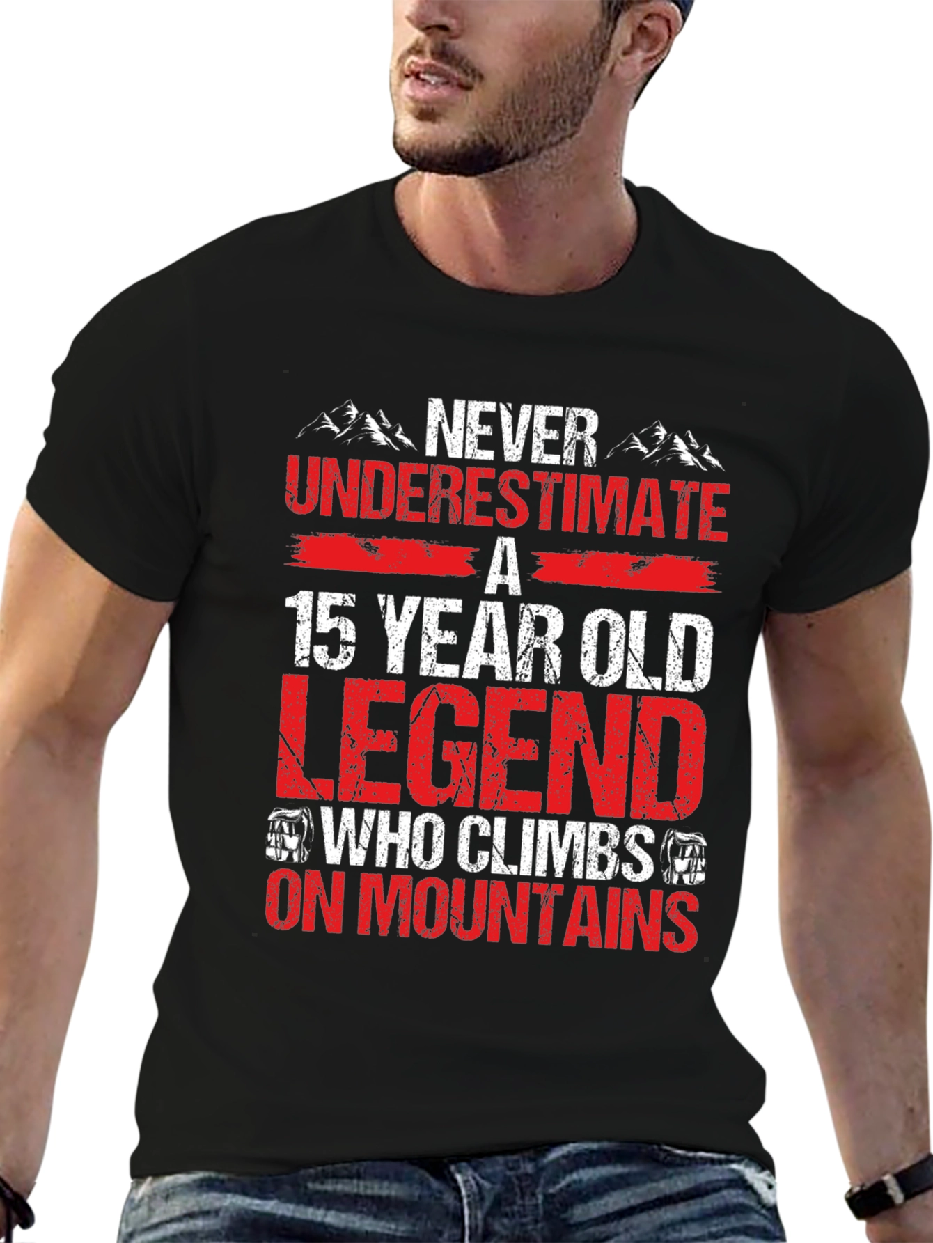 15 Year Old Legend Climbs Mountains T-Shirt