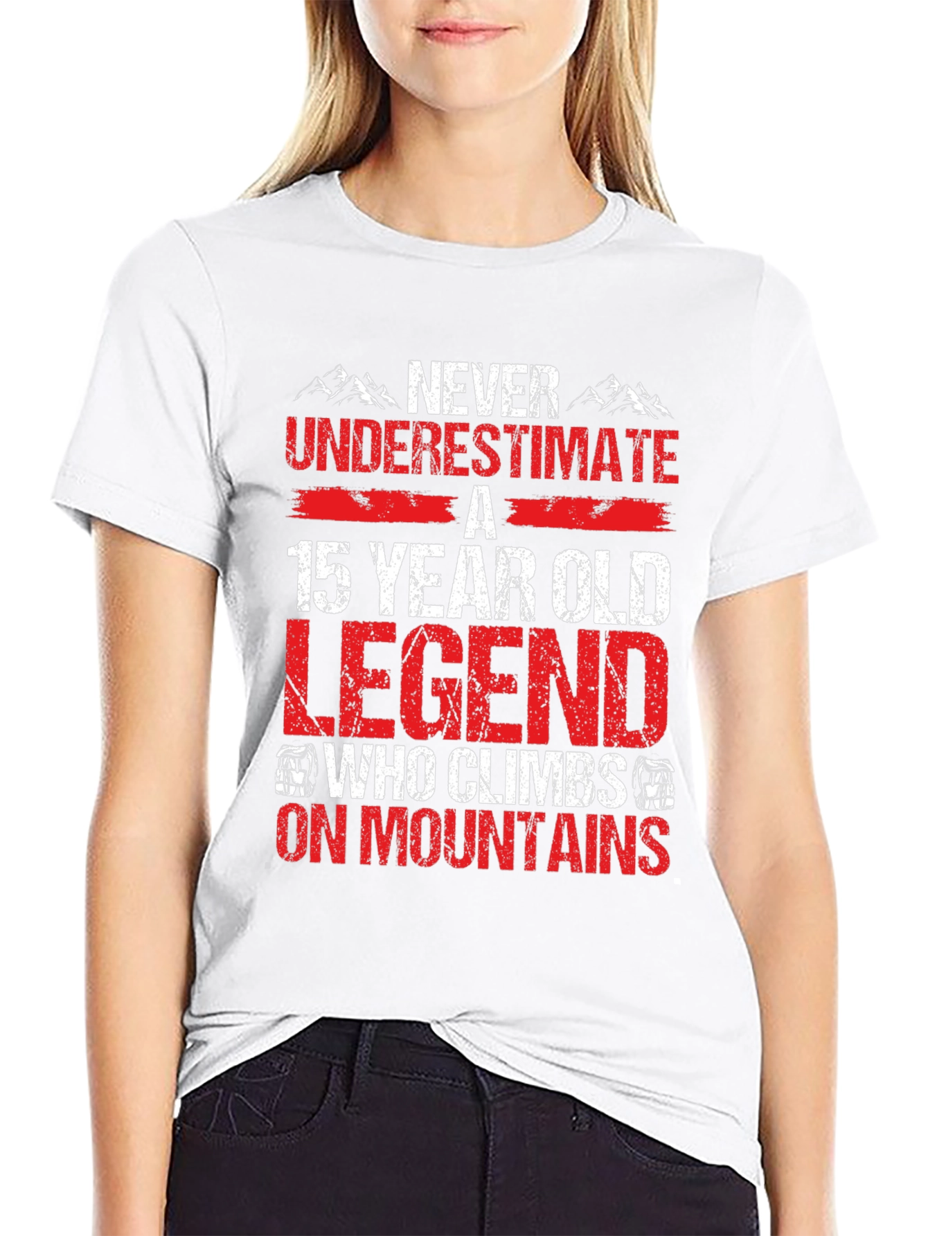 15 Year Old Legend Climbs Mountains T-Shirt