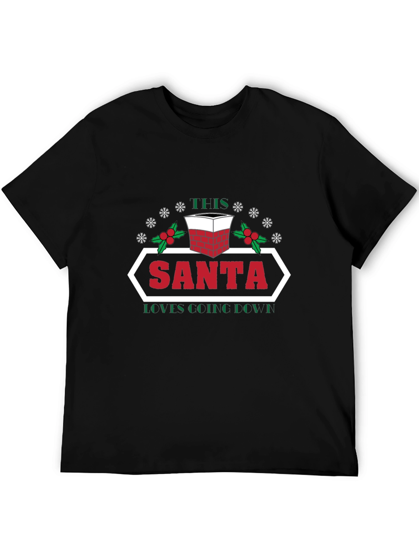 Santa Loves Coffee Christmas T-Shirt