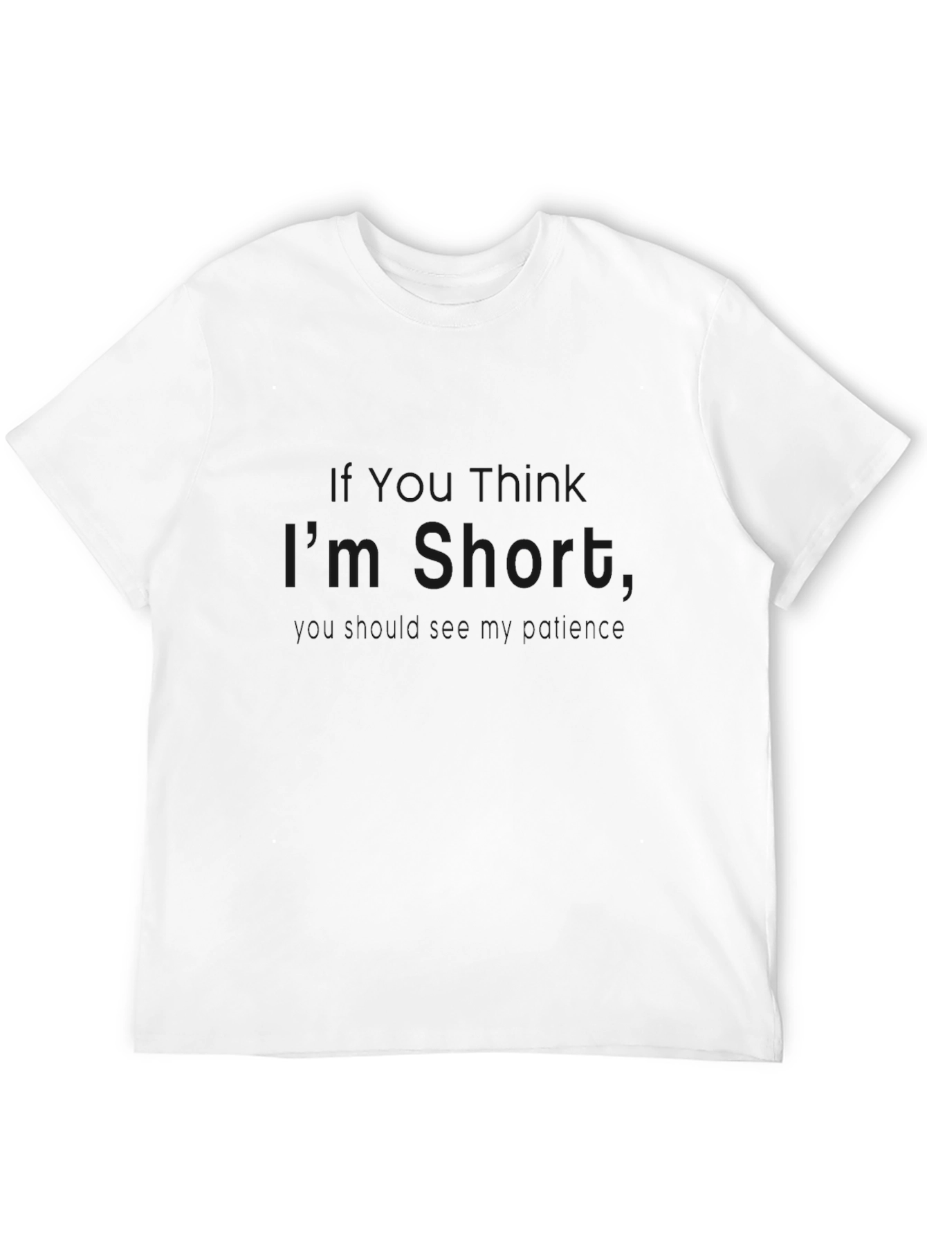 Black T-Shirt with Humorous Graphic