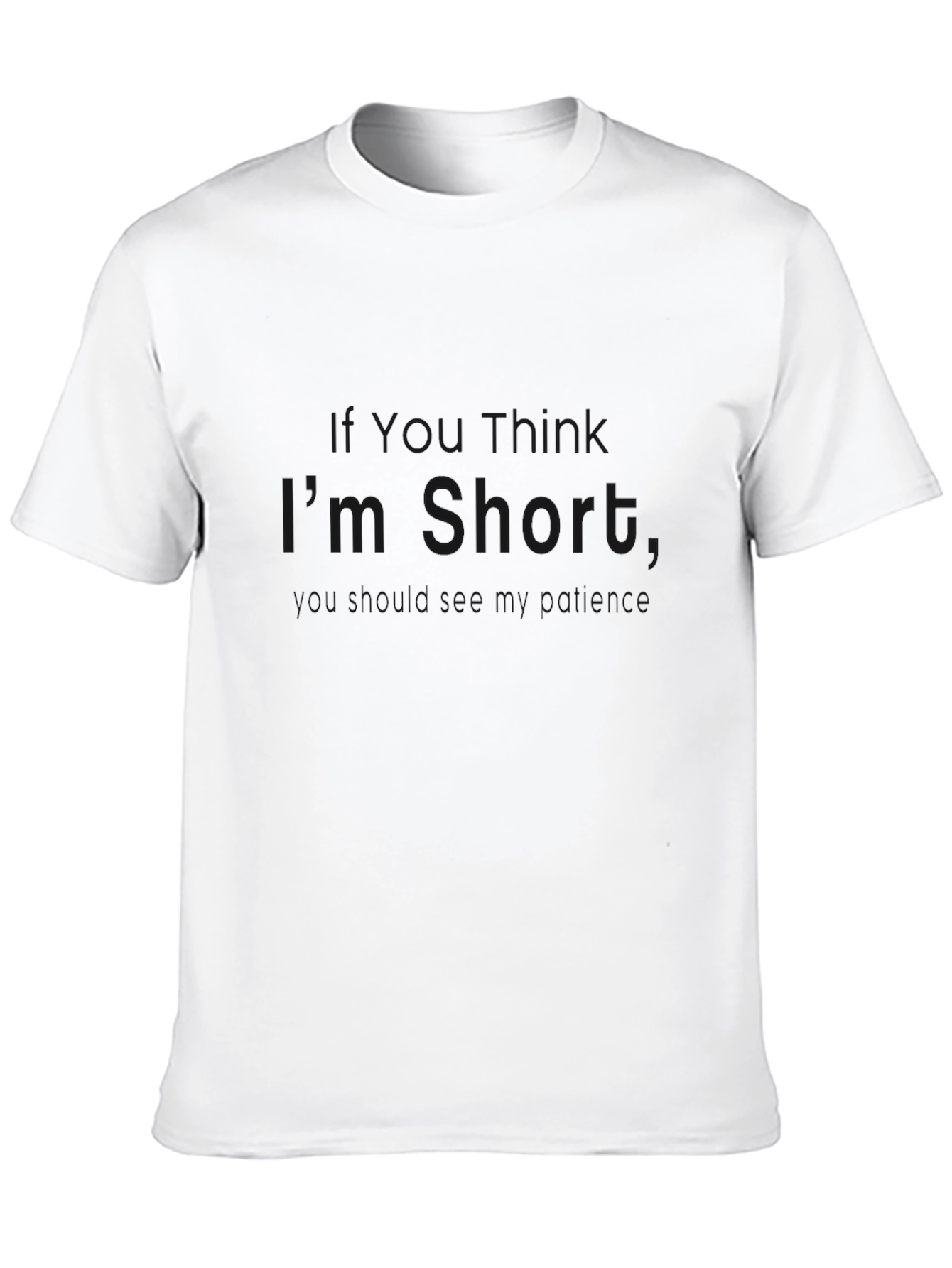Black T-Shirt with Humorous Graphic