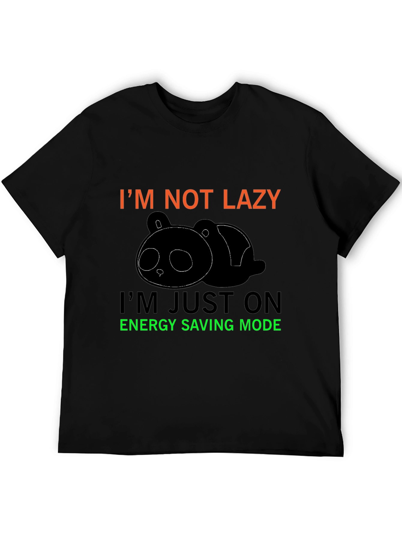 Funny Panda Energy Saving Mode T-Shirt