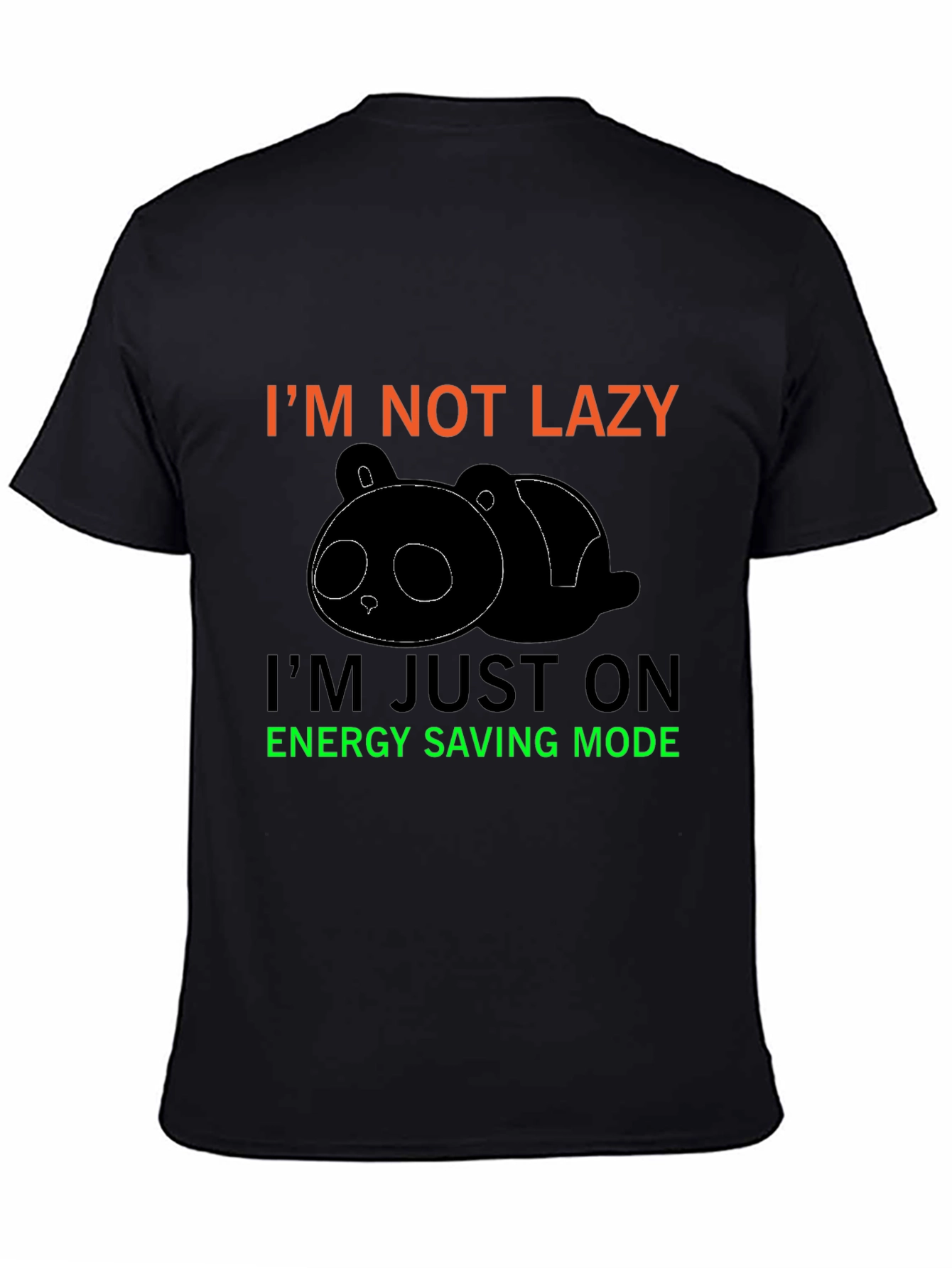 Funny Panda Energy Saving Mode T-Shirt