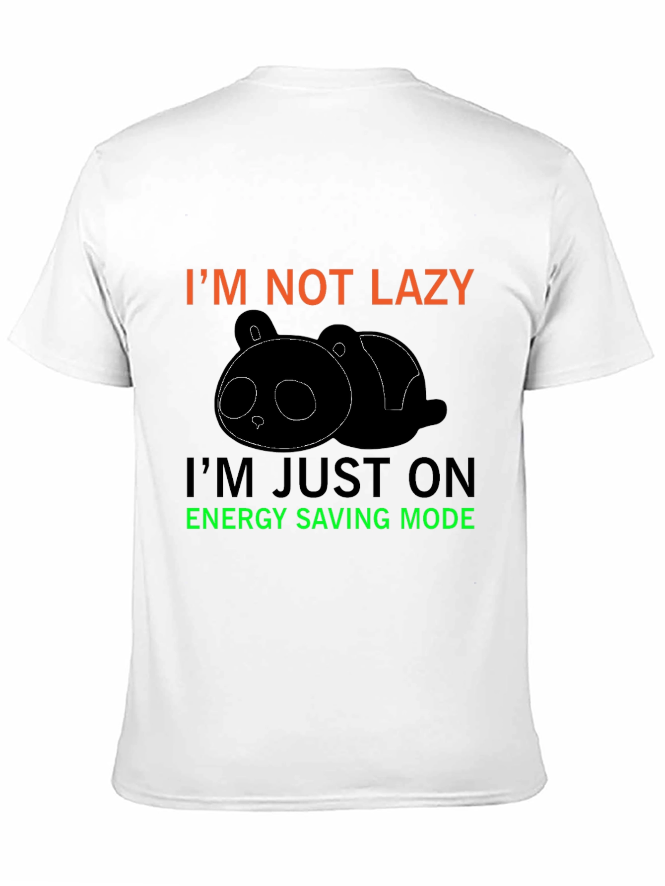 Funny Panda Energy Saving Mode T-Shirt