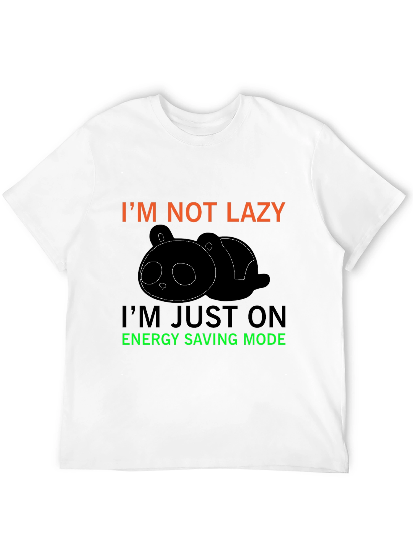 Funny Panda Energy Saving Mode T-Shirt