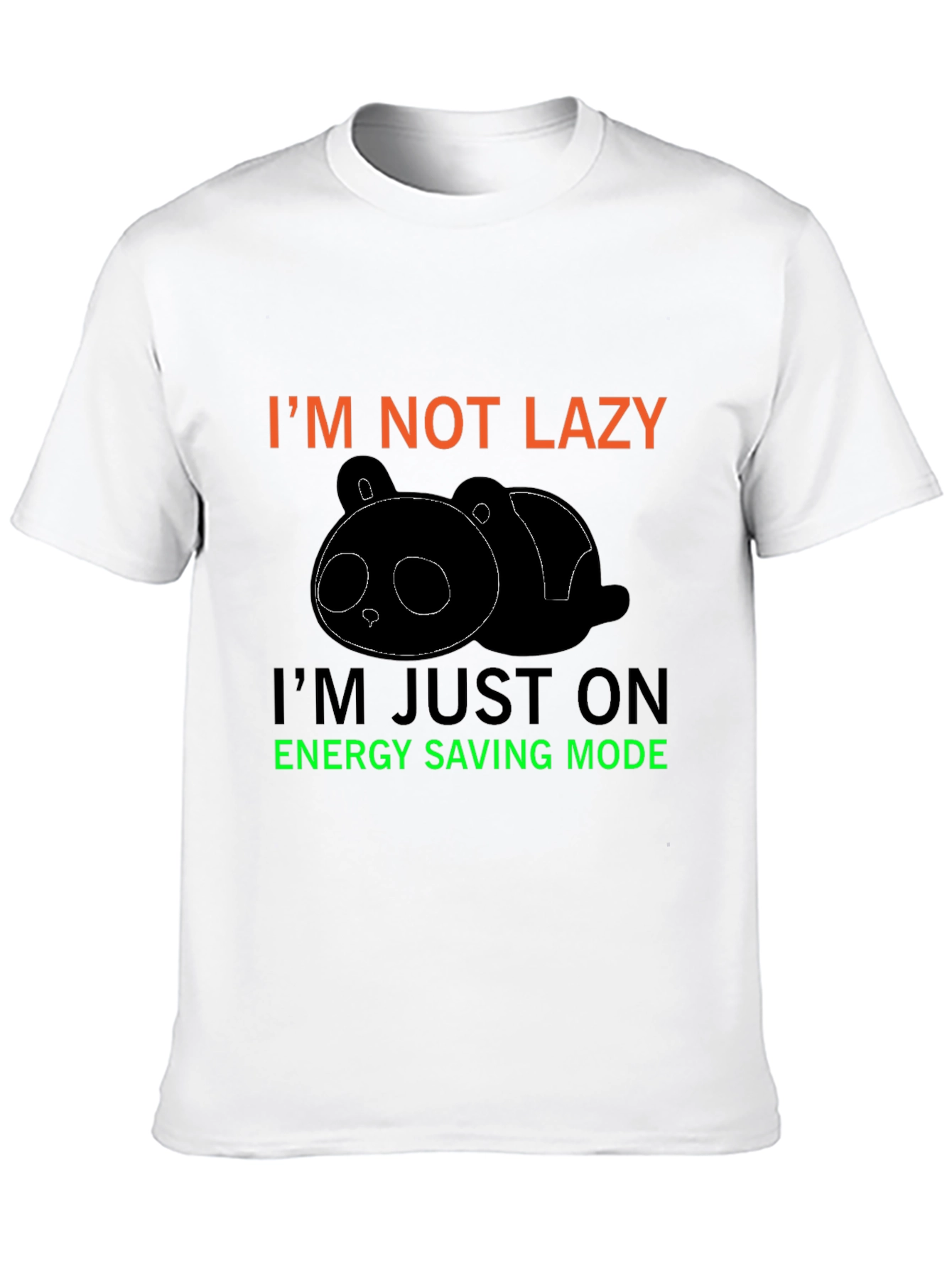 Funny Panda Energy Saving Mode T-Shirt