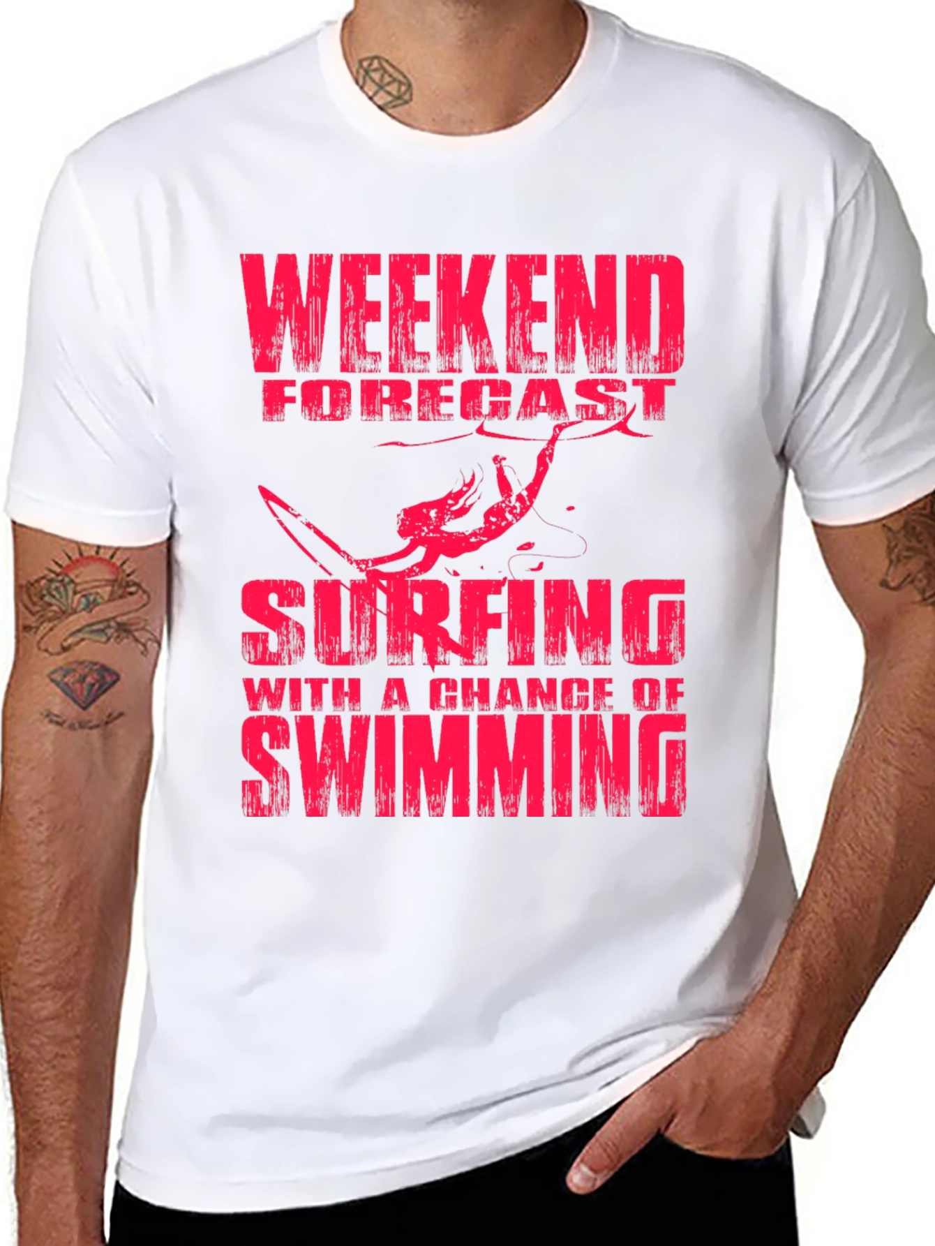 Weekend Forecast Surfing T-Shirt