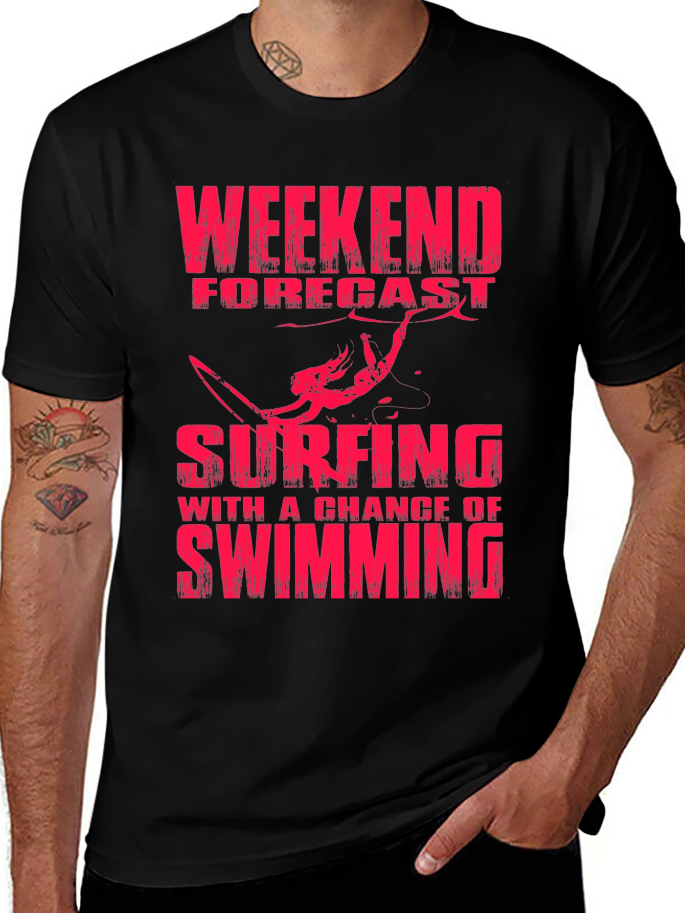 Weekend Forecast Surfing T-Shirt