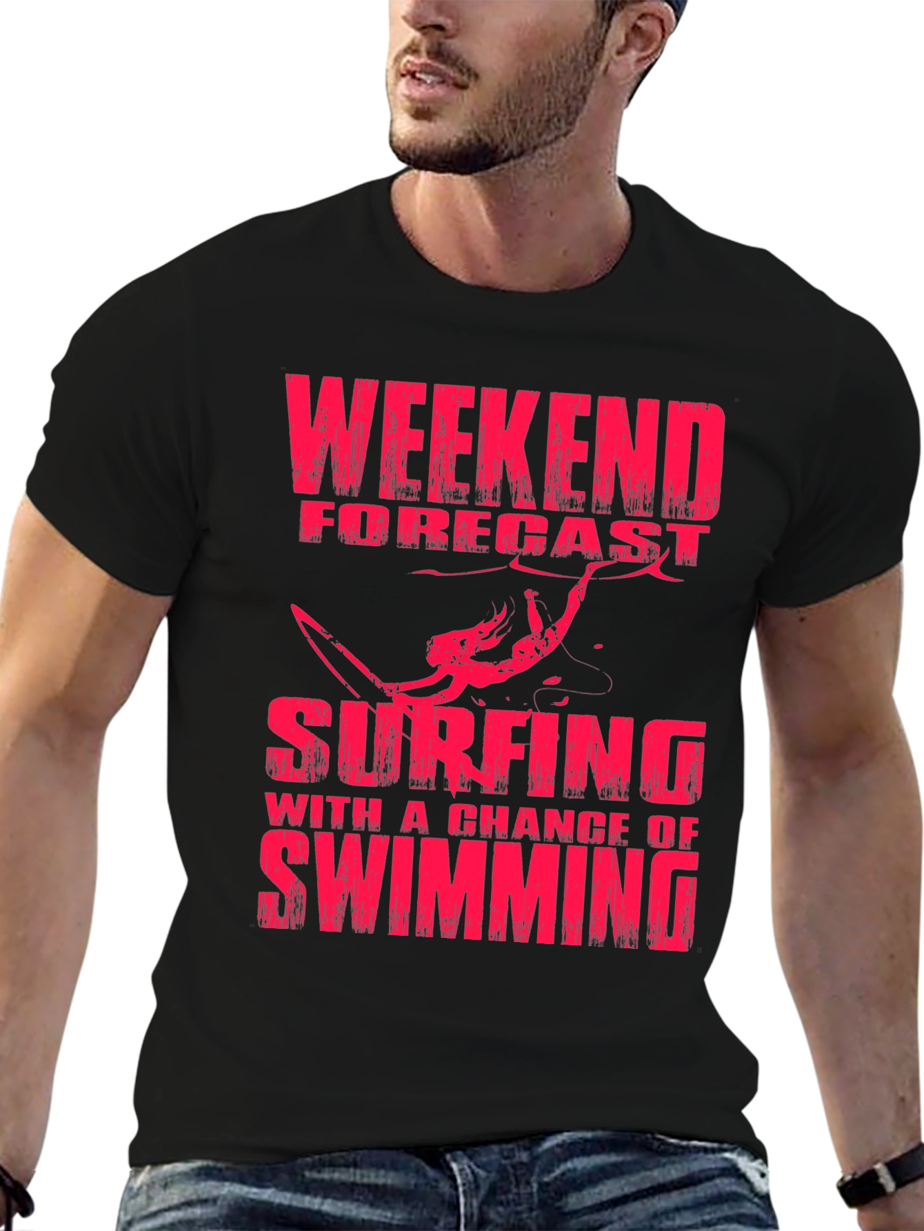 Weekend Forecast Surfing T-Shirt