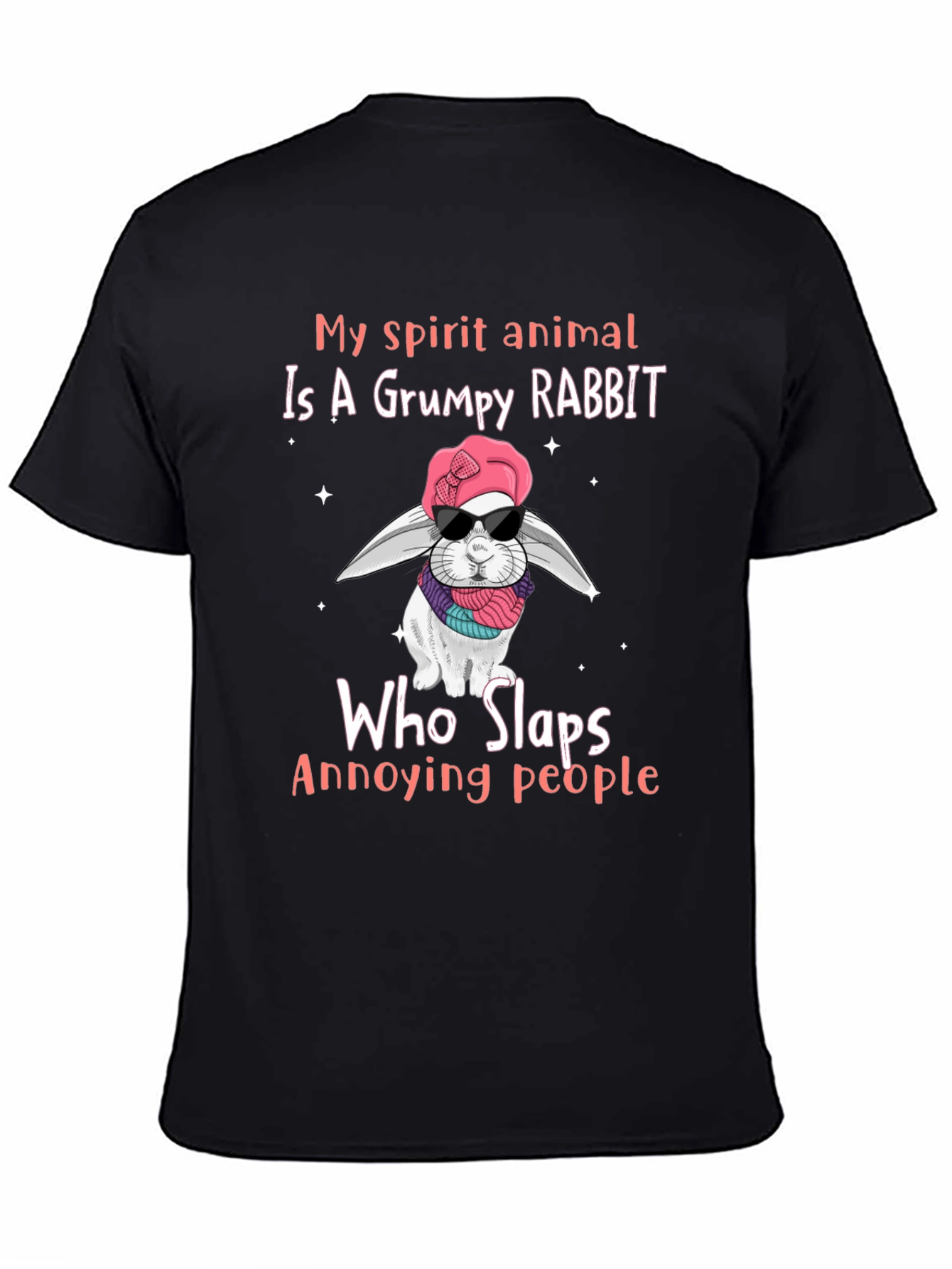 Grumpy Rabbit T-Shirt: Funny Animal Lover Tee