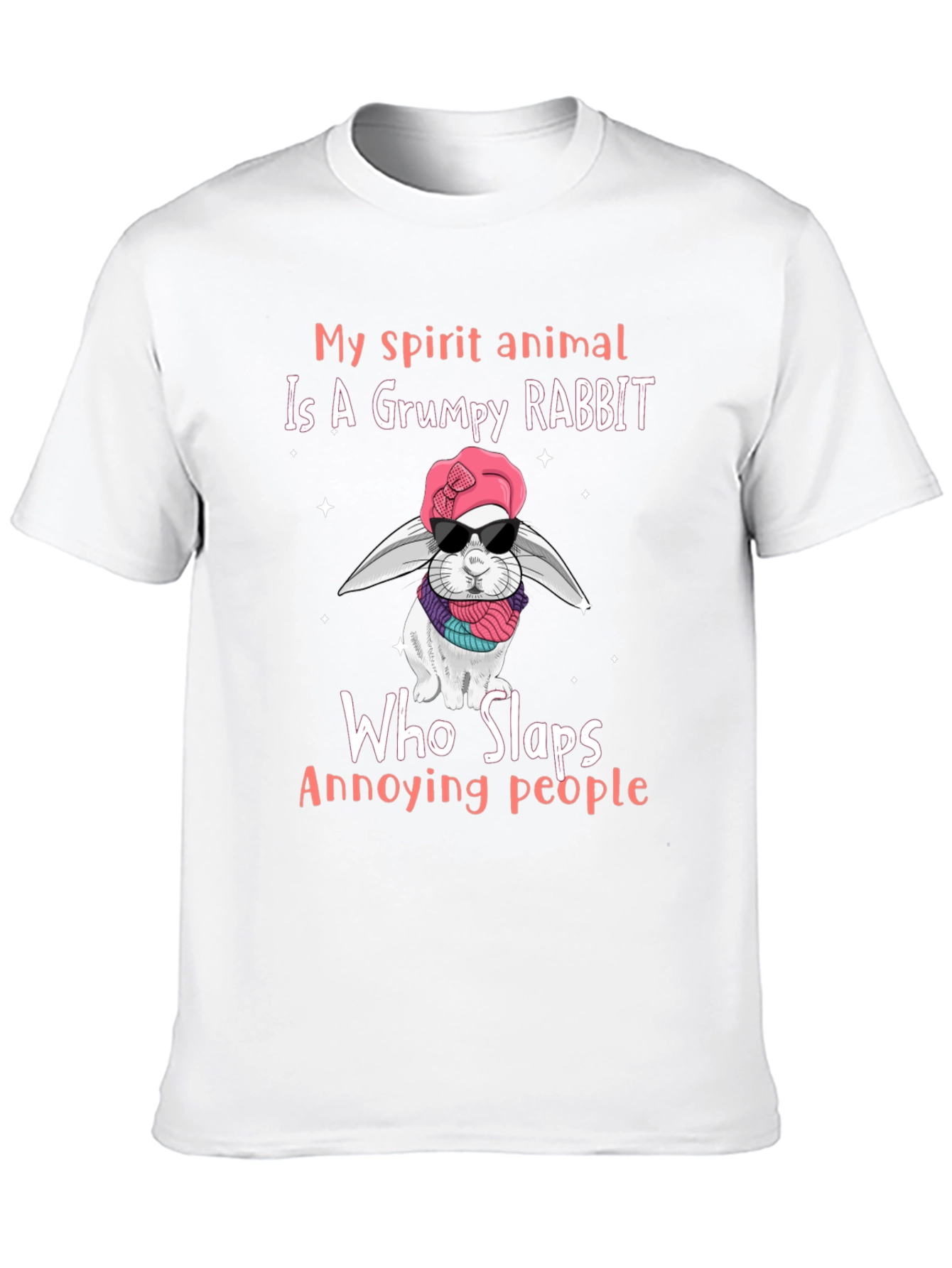Grumpy Rabbit T-Shirt: Funny Animal Lover Tee