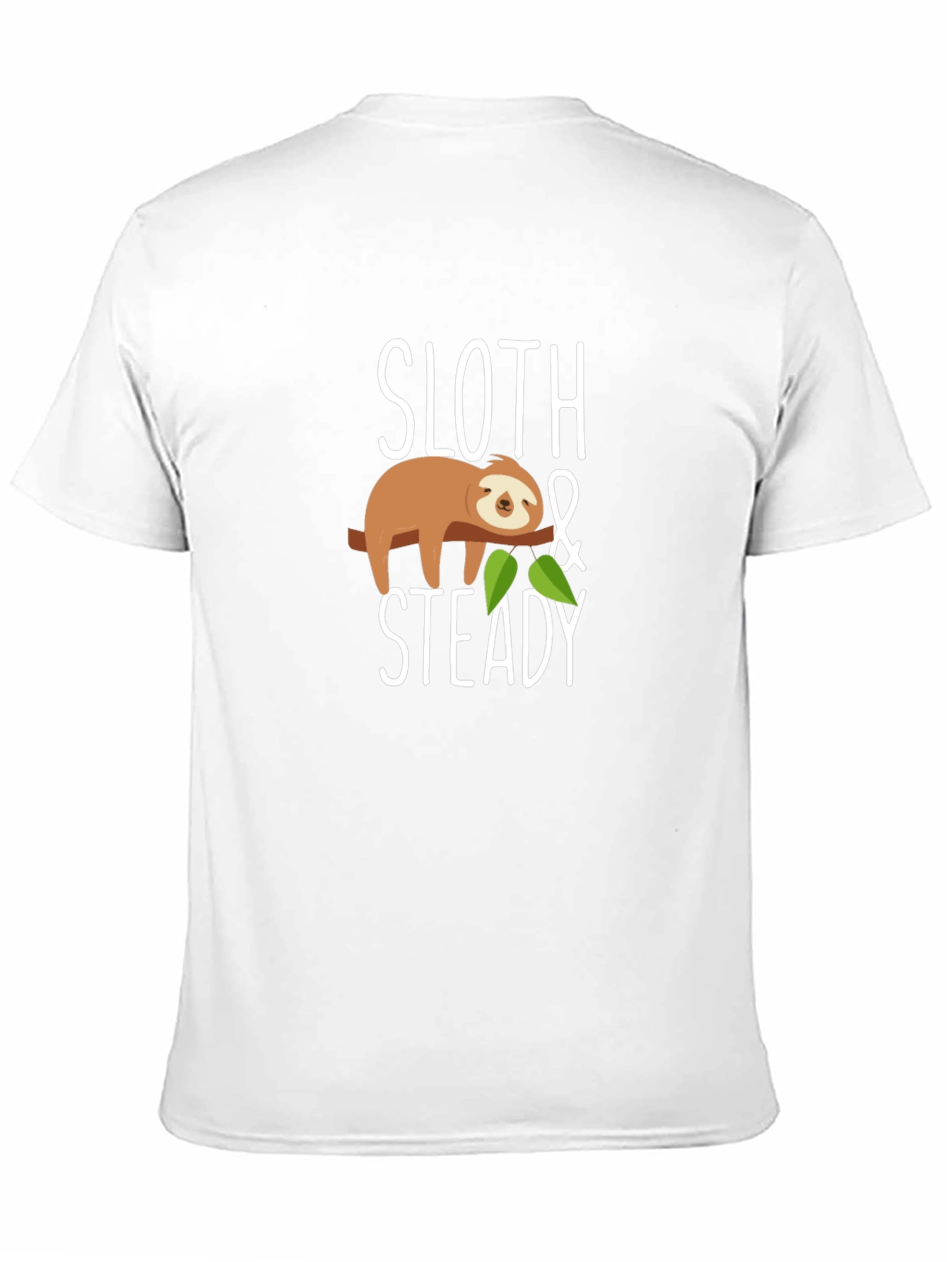 Sloth & Steady Graphic T-Shirt - Black
