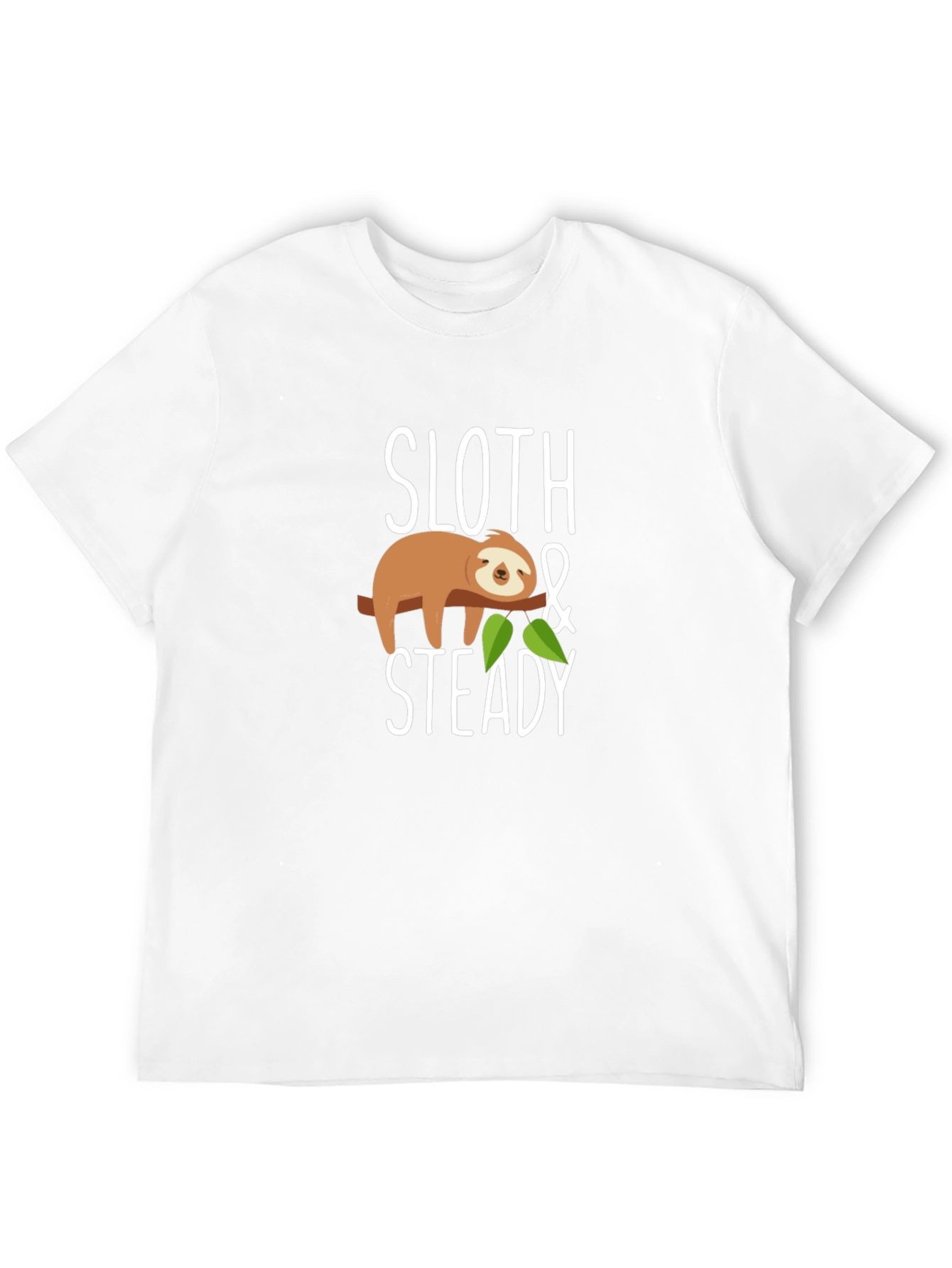 Sloth & Steady Graphic T-Shirt - Black