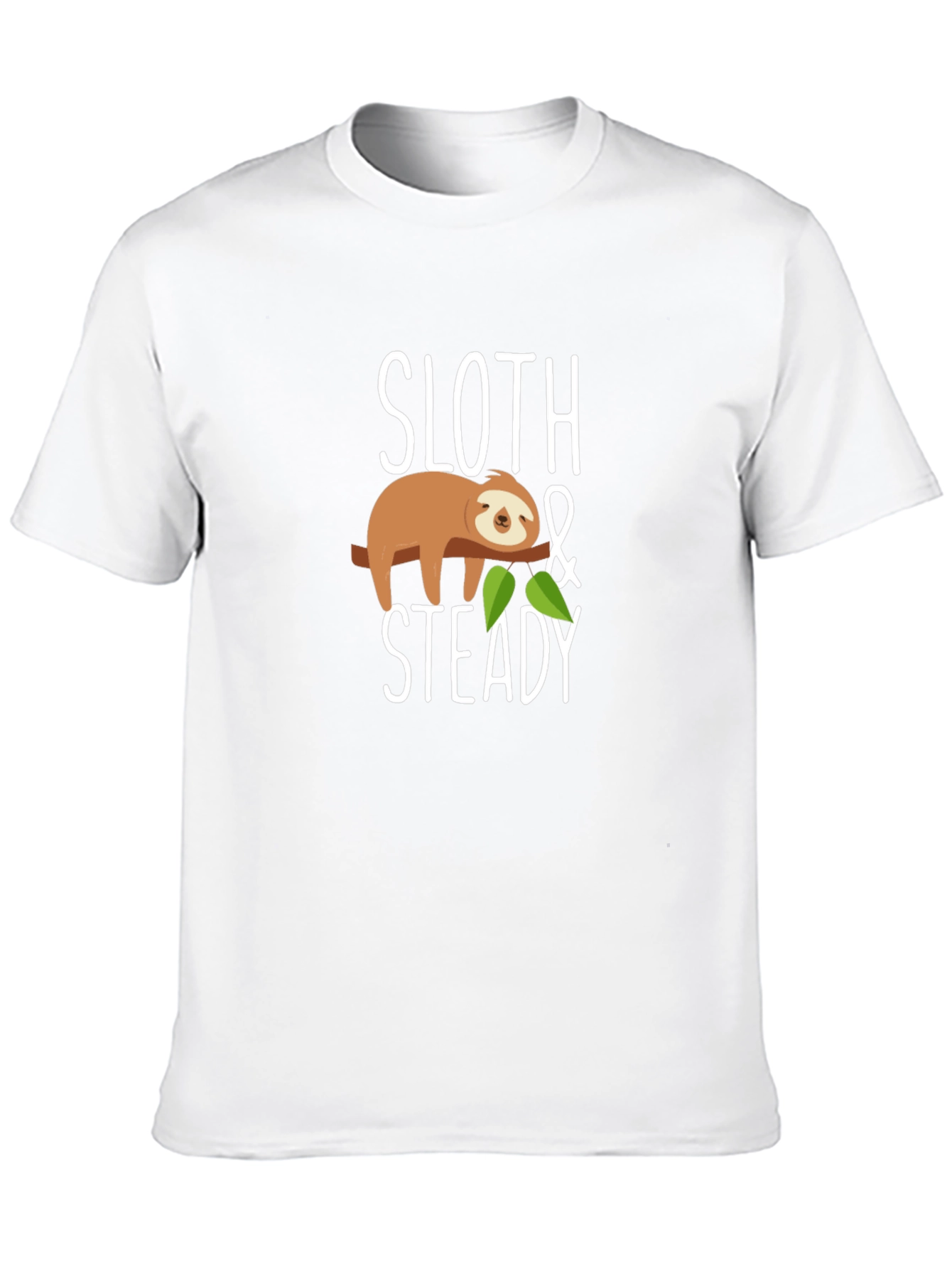 Sloth & Steady Graphic T-Shirt - Black