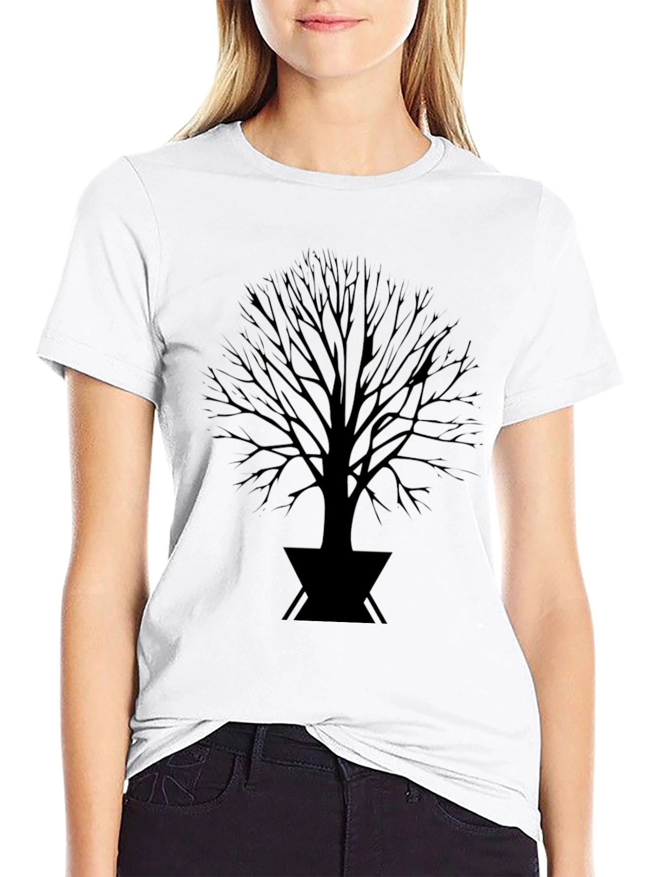 Black Tree Graphic Tee - Stylish Mens T-Shirt