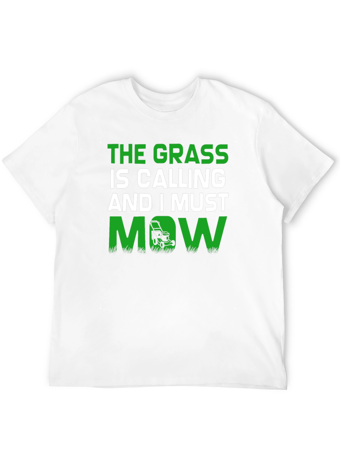 The Grass is Calling Funny Lawn Mowing T-Shirt