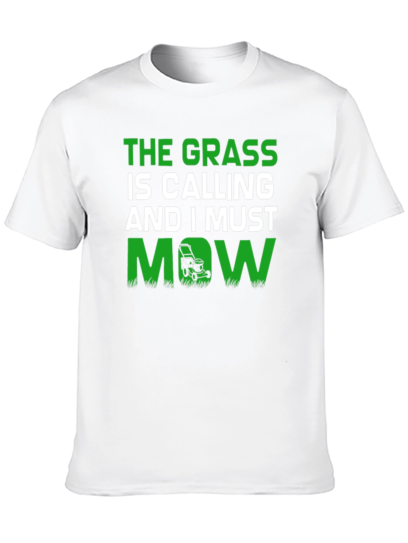 The Grass is Calling Funny Lawn Mowing T-Shirt