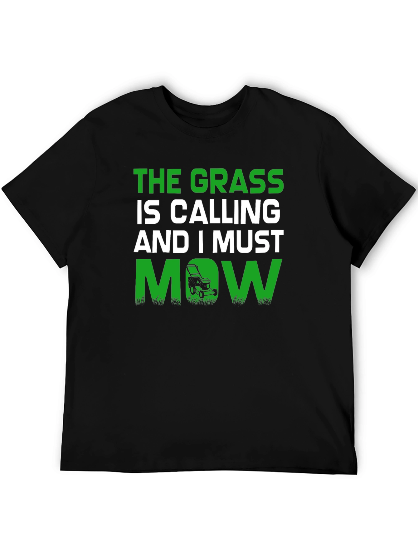 The Grass is Calling Funny Lawn Mowing T-Shirt