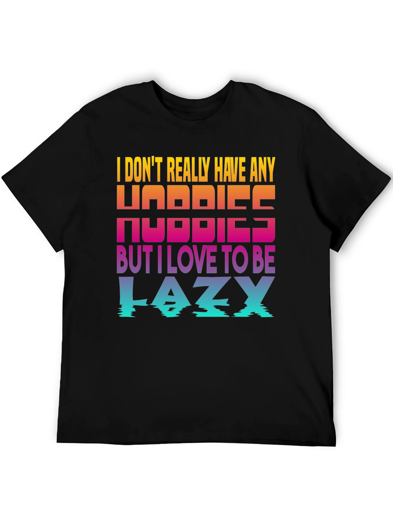 Lazy Hobbies Graphic Tee - Black