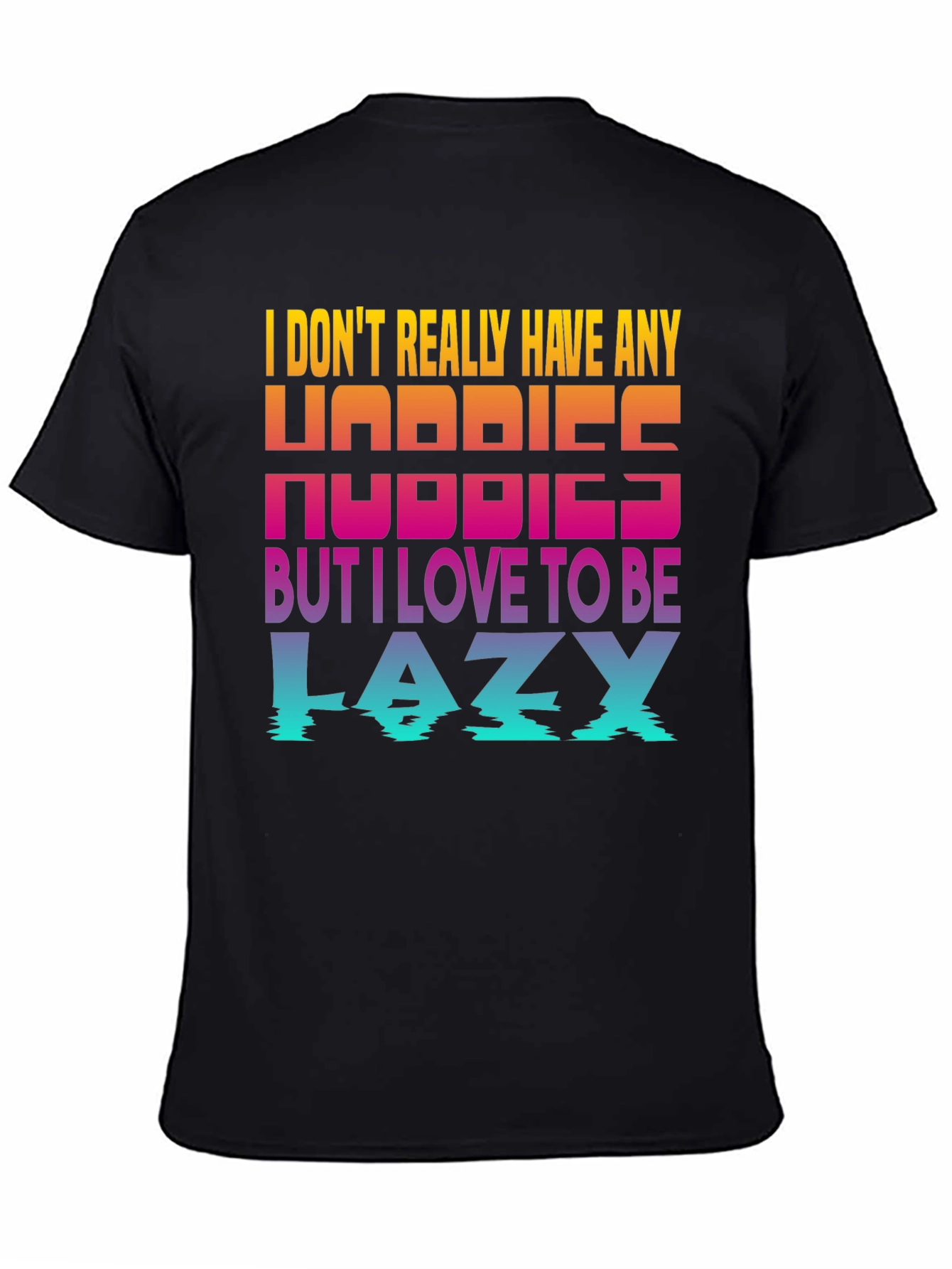 Lazy Hobbies Graphic Tee - Black