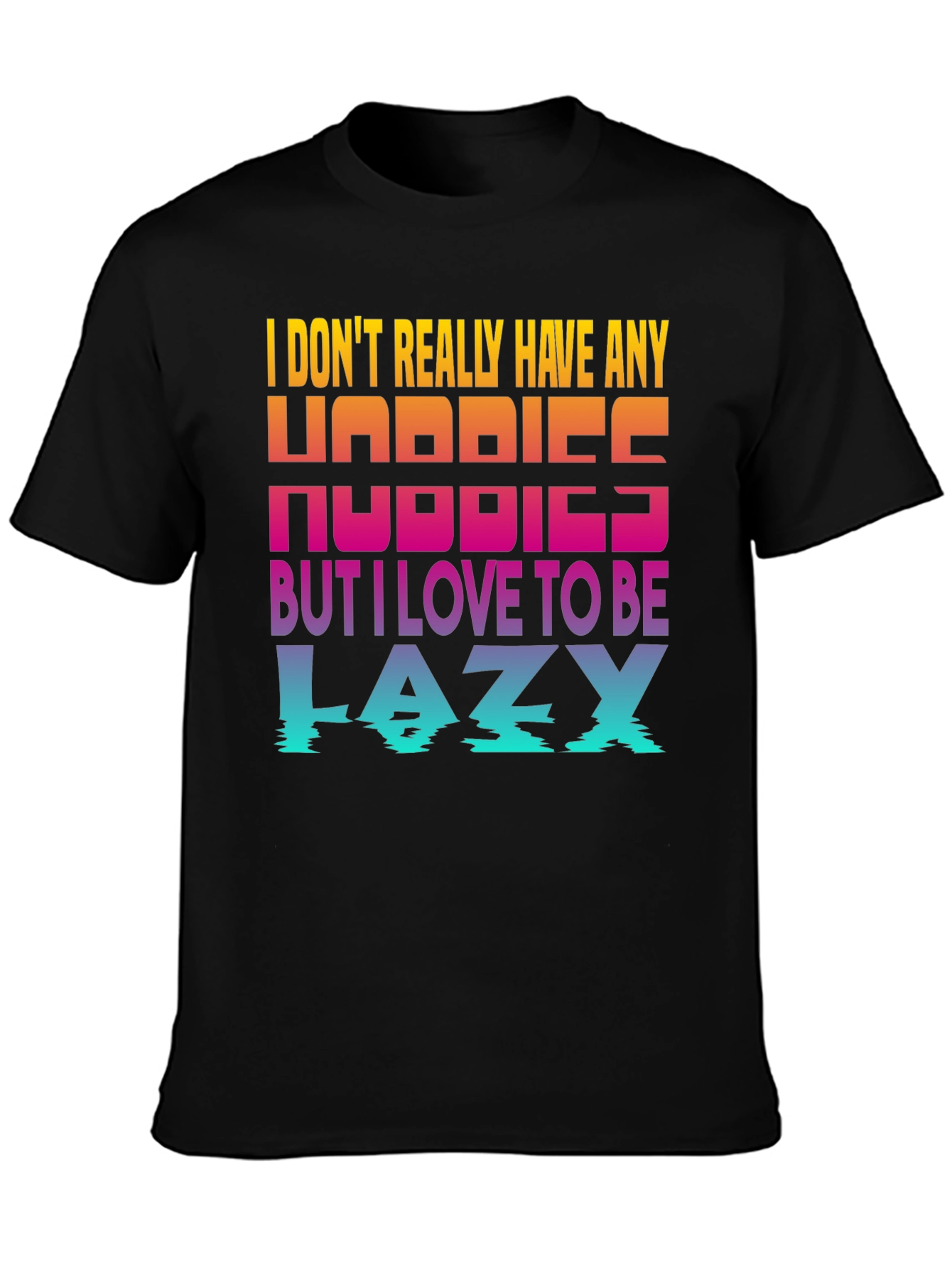 Lazy Hobbies Graphic Tee - Black
