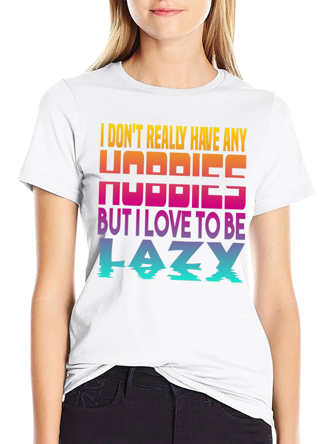 Lazy Hobbies Graphic Tee - Black