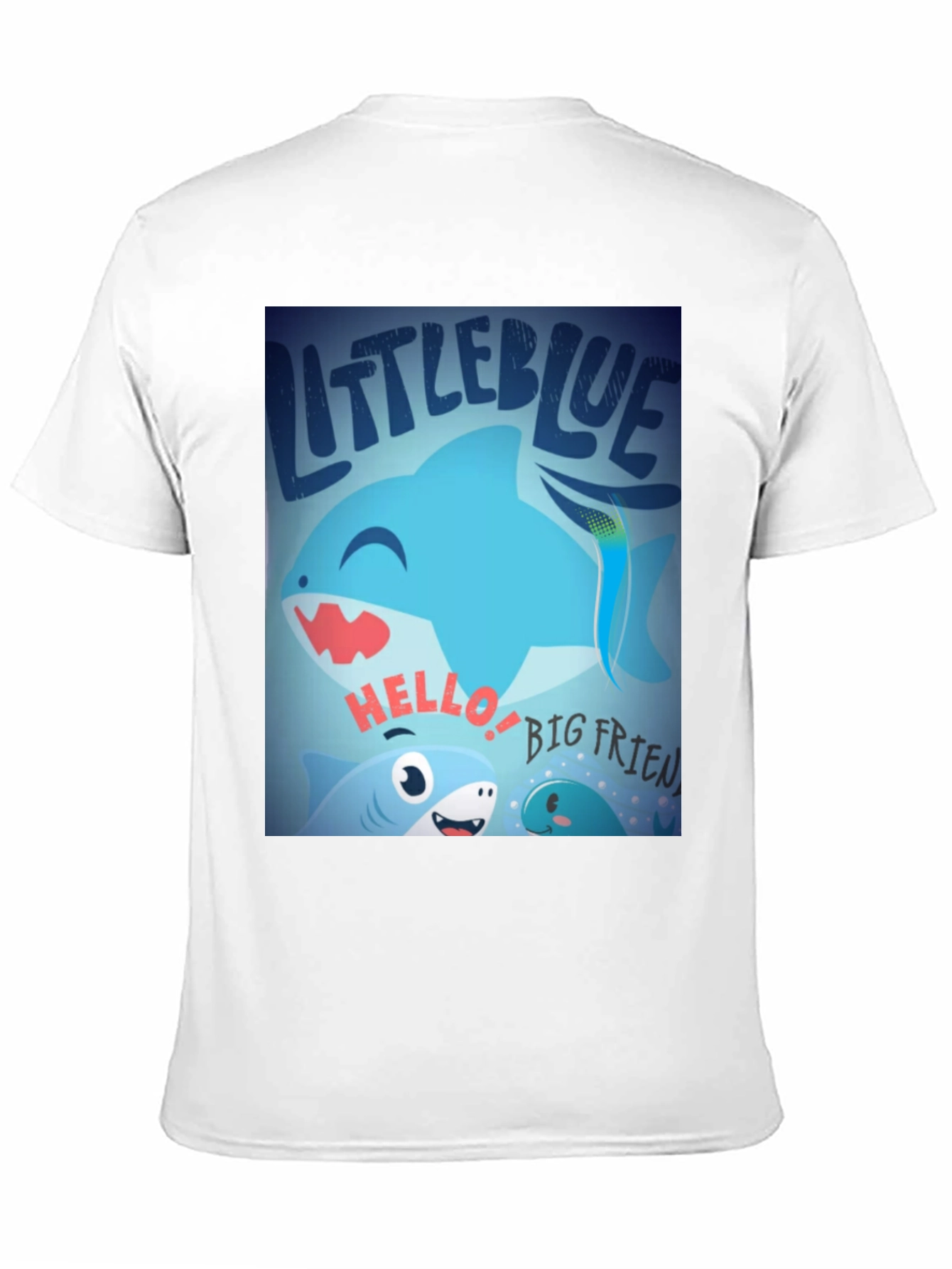 Little Blue Shark Graphic Tee - Fun Casual Style
