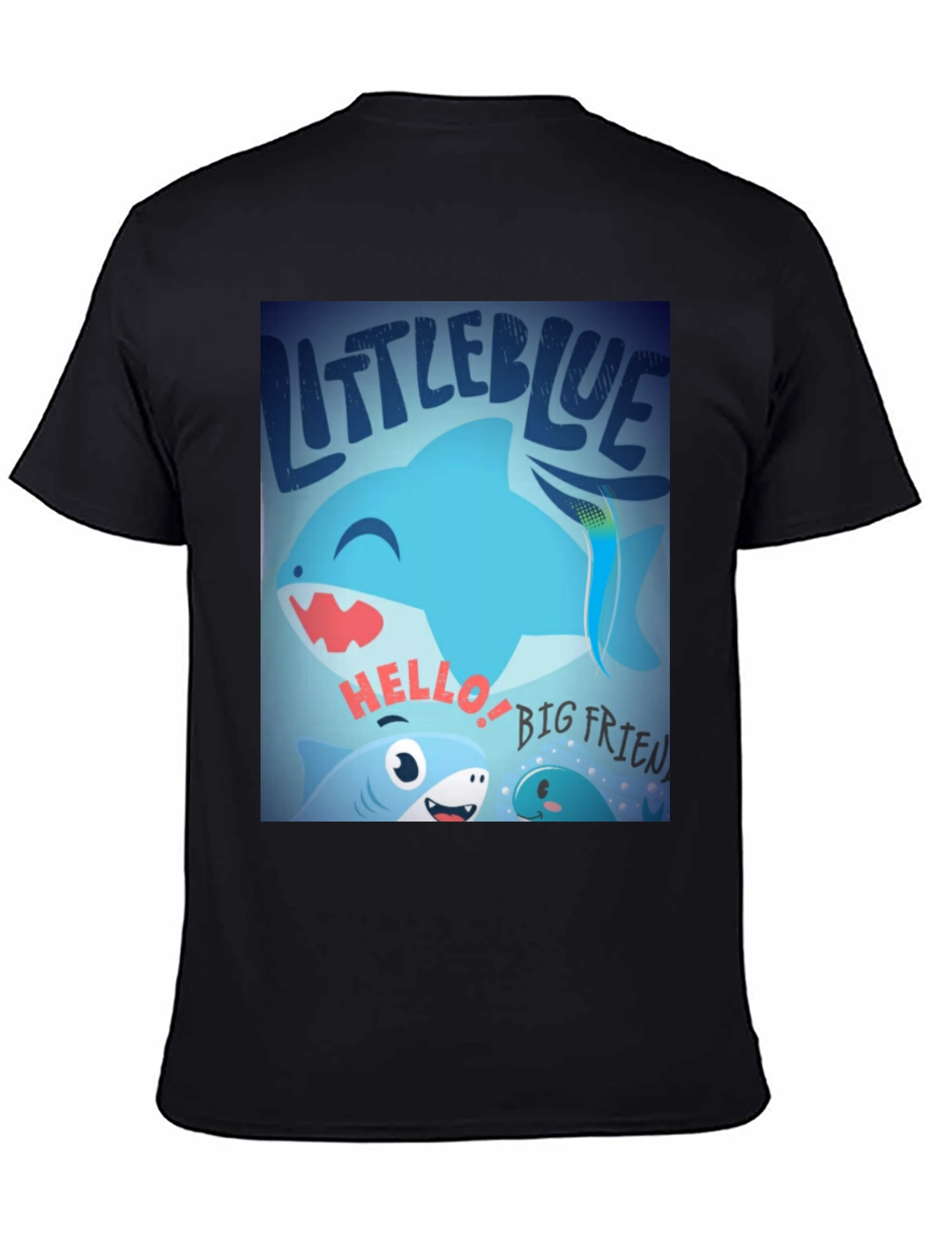 Little Blue Shark Graphic Tee - Fun Casual Style