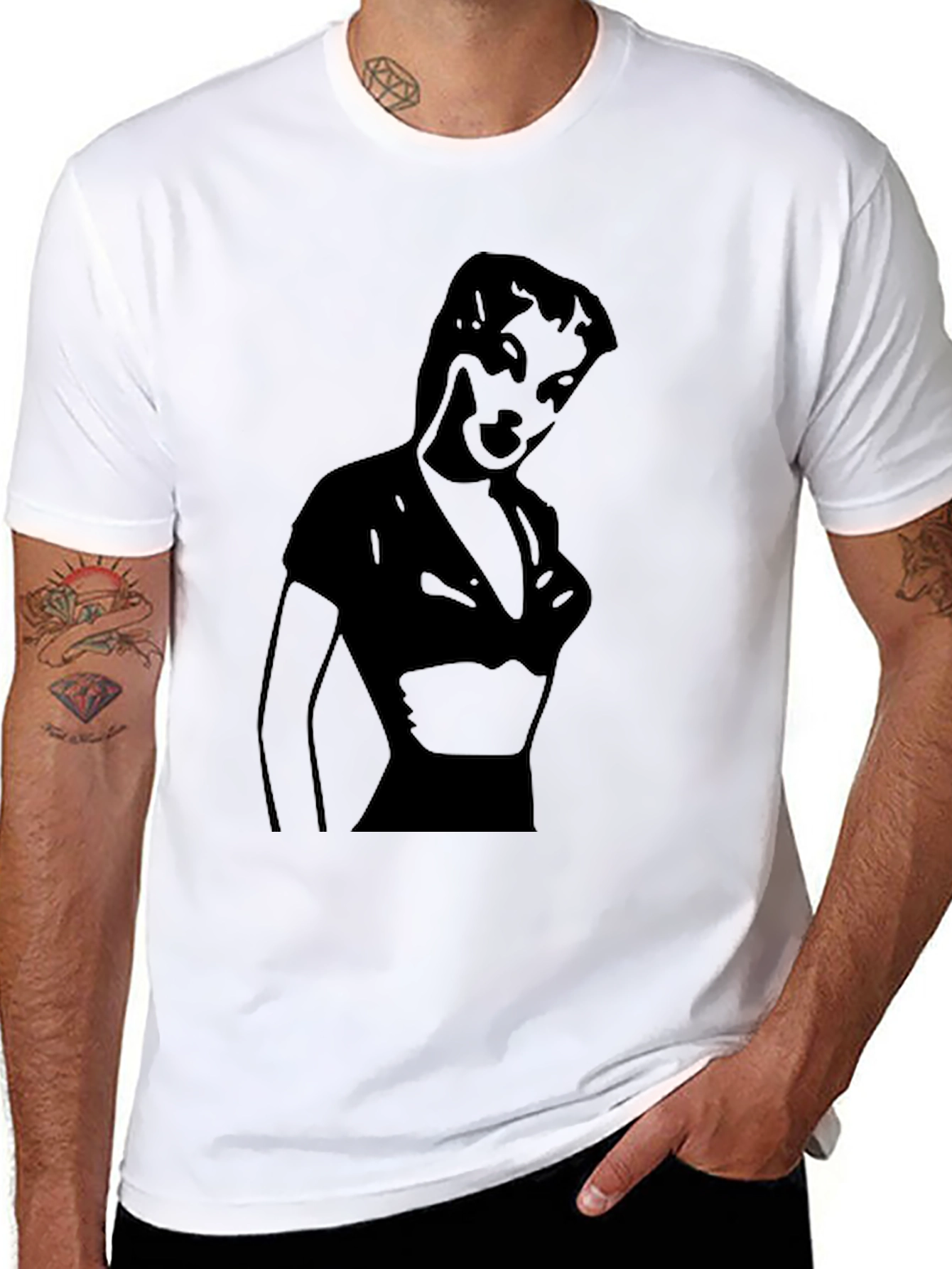Classic Silhouette Tee - Retro Style Graphic Shirt