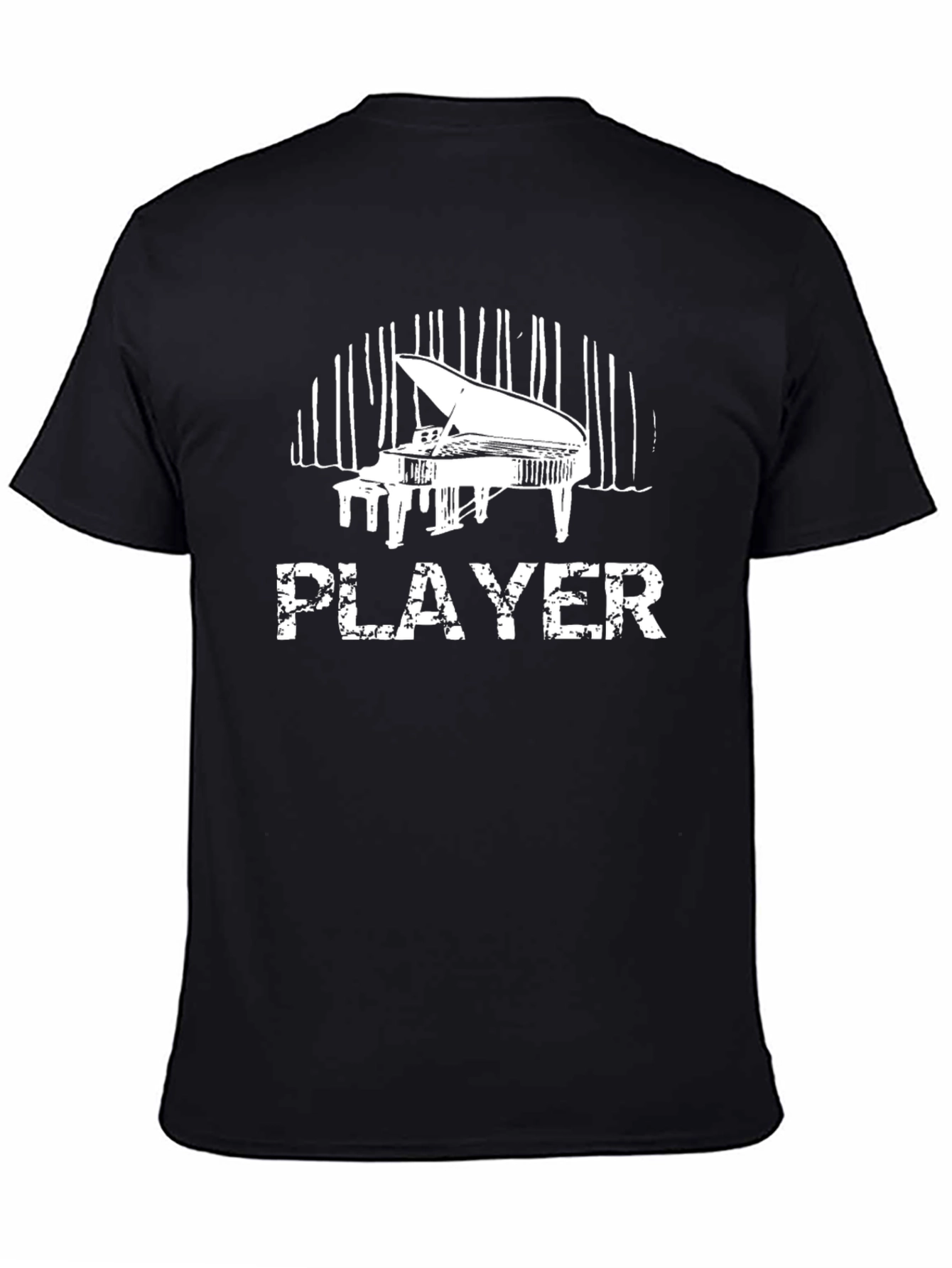 Piano Player Black T-Shirt