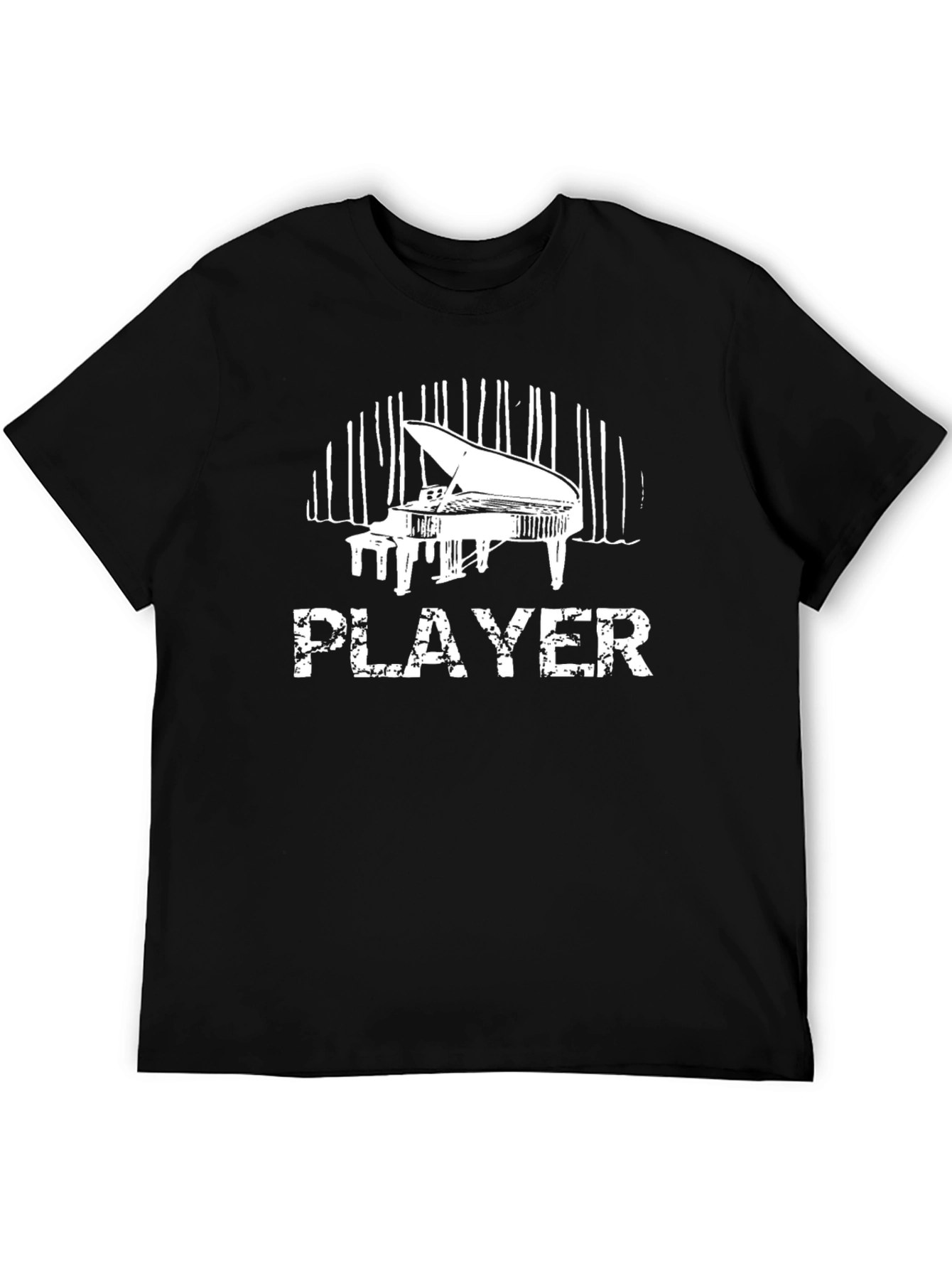 Piano Player Black T-Shirt