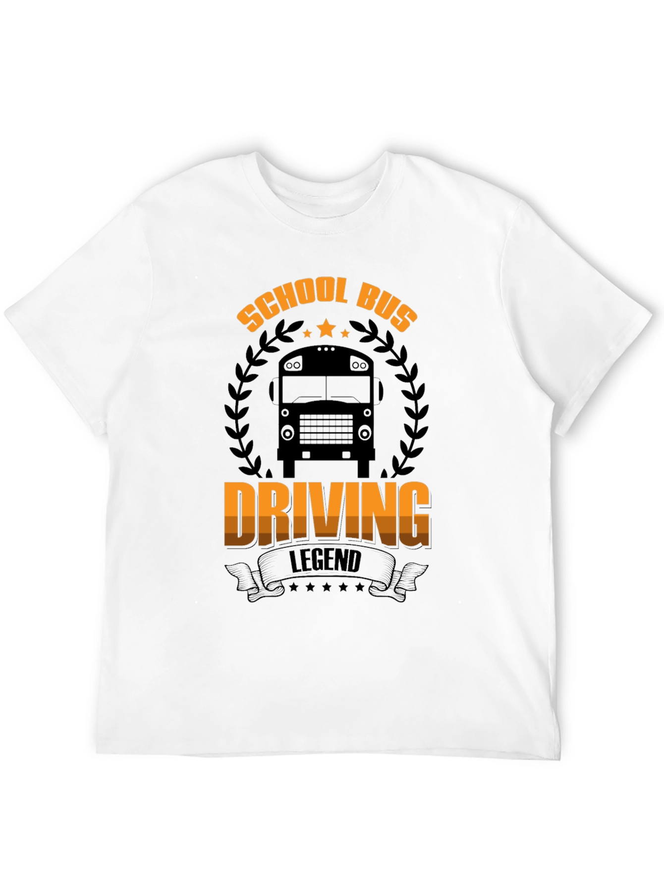 School Bus Driving Legend Black T-Shirt