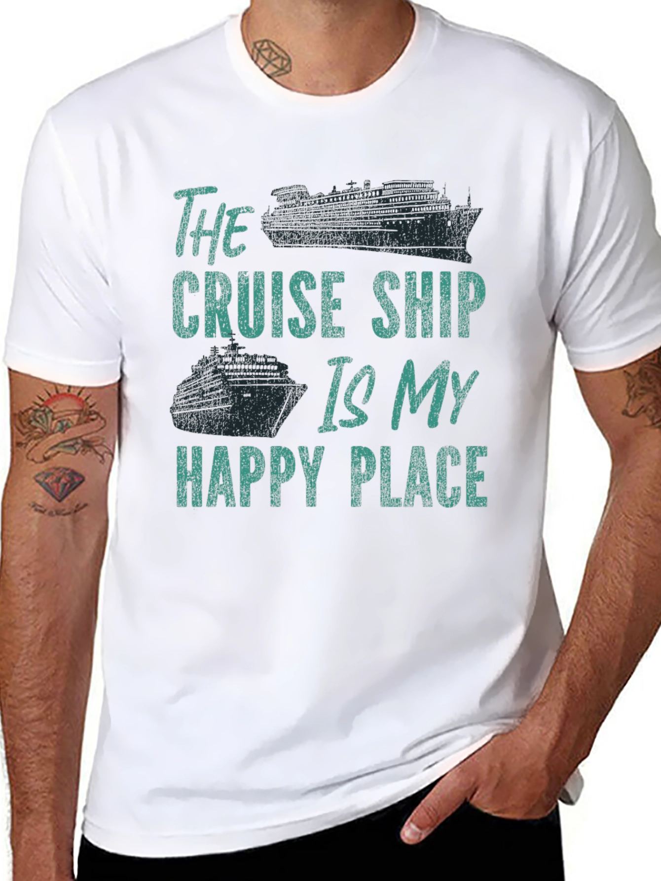 Cruise Ship Happy Place T-Shirt