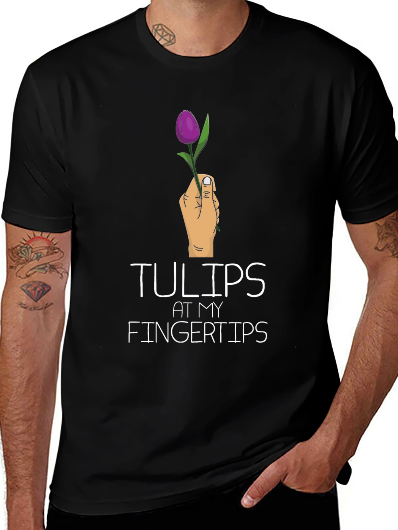 Tulips at My Fingertips Graphic T-Shirt