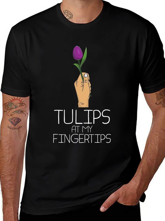 Tulips at My Fingertips Graphic T-Shirt