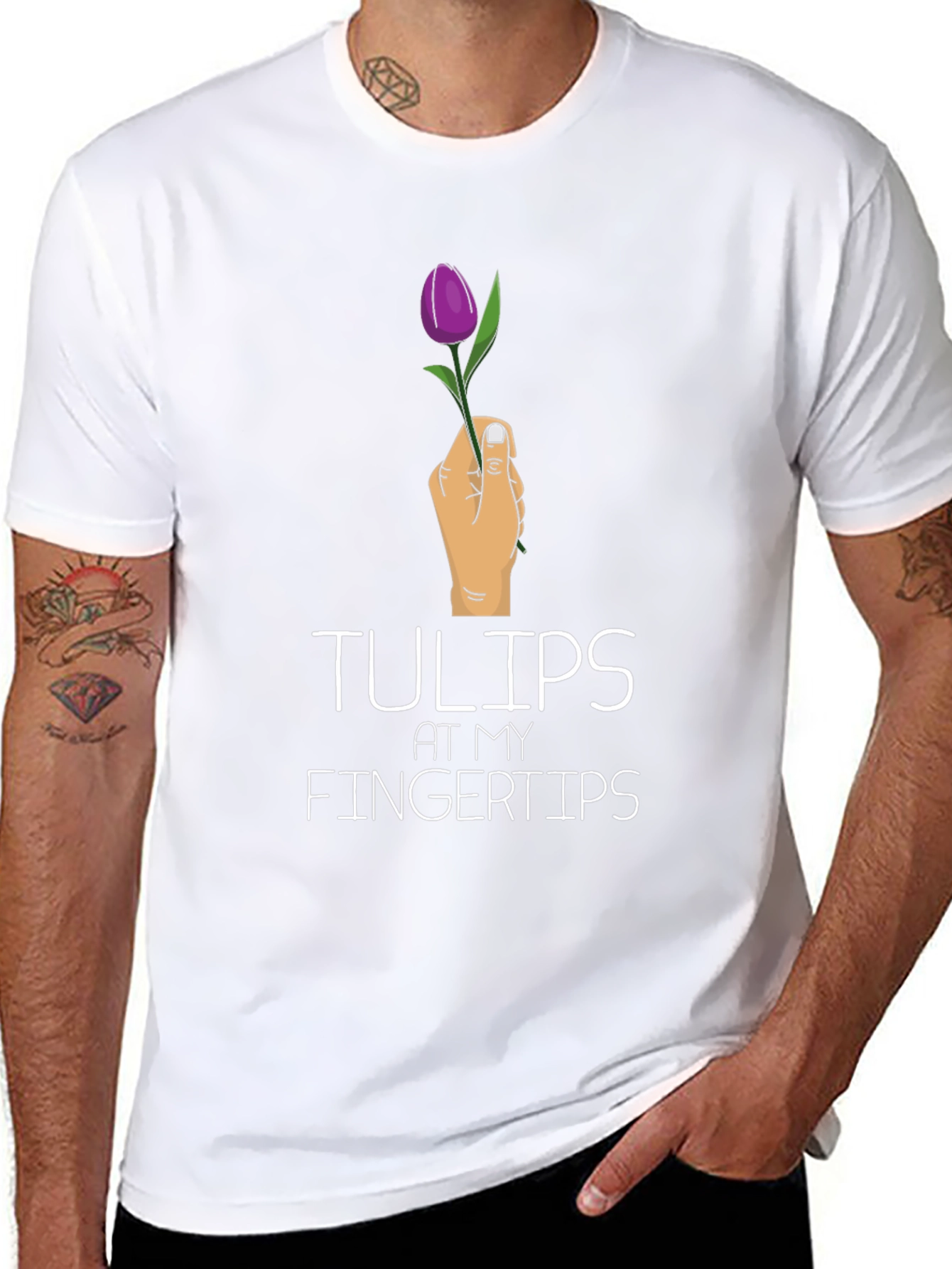 Tulips at My Fingertips Graphic T-Shirt