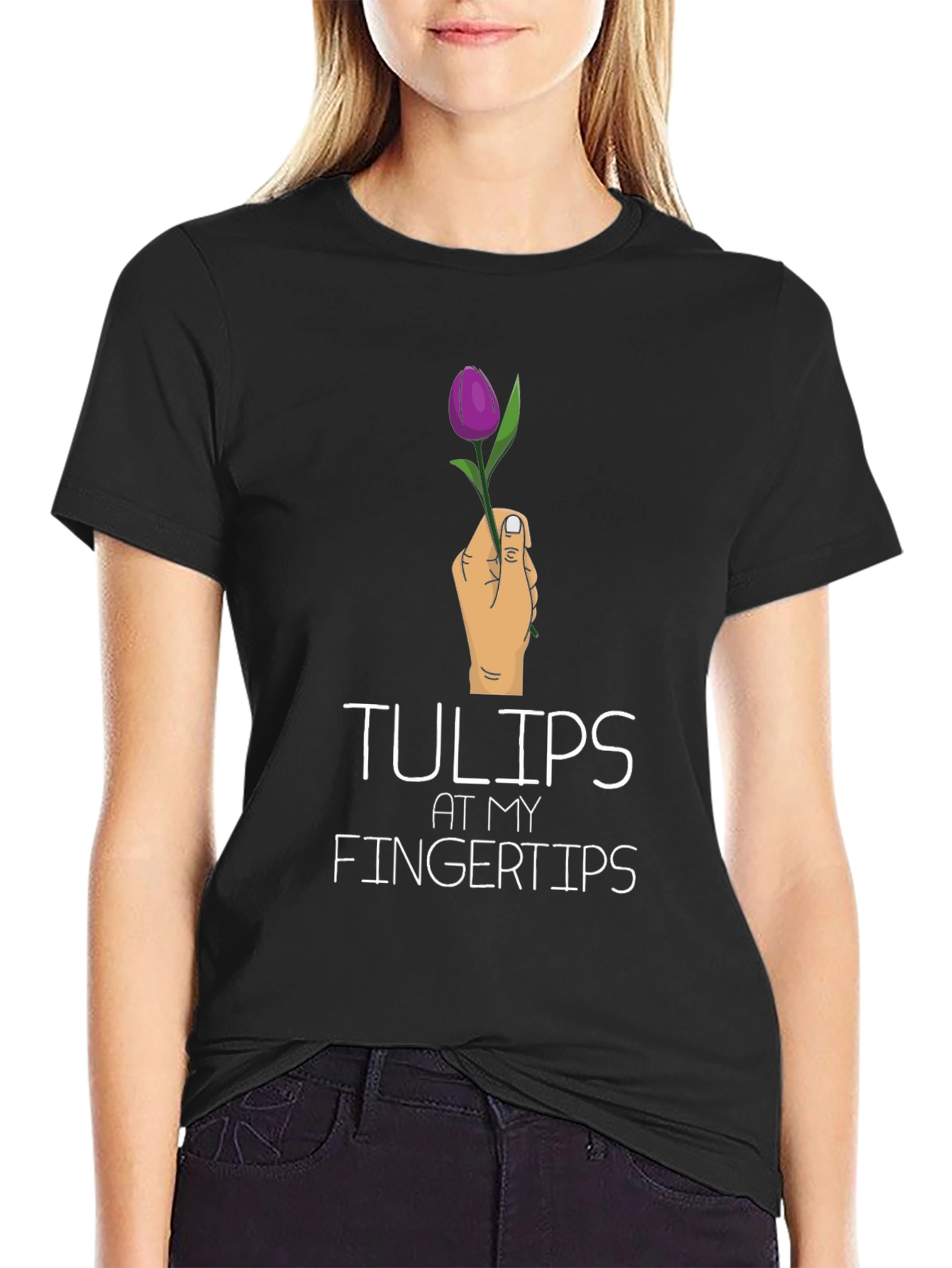 Tulips at My Fingertips Graphic T-Shirt