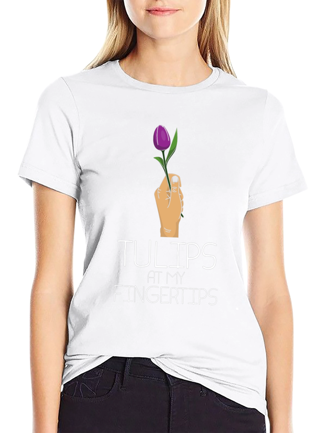Tulips at My Fingertips Graphic T-Shirt