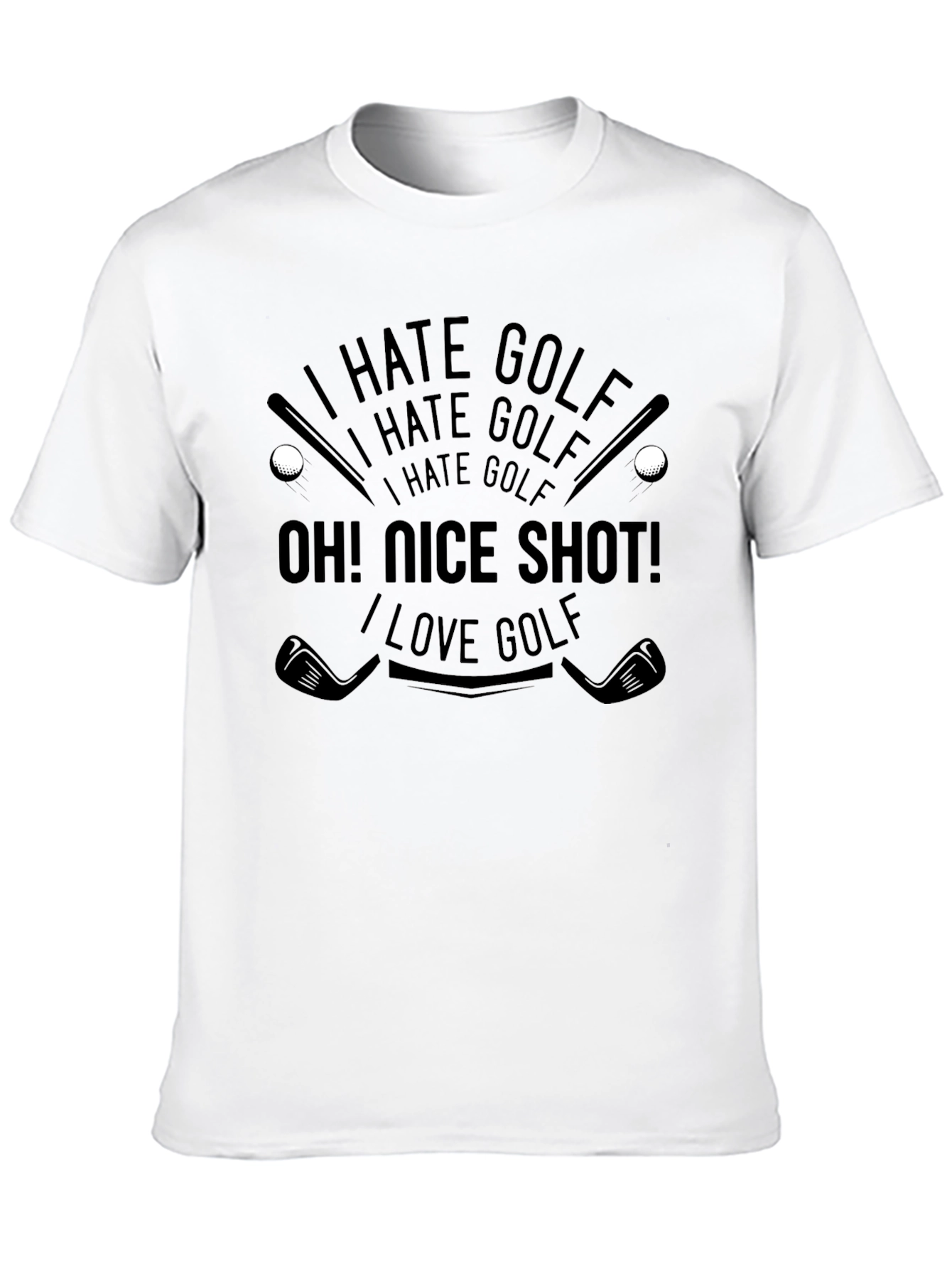 I Hate Golf - Funny Golfing T-Shirt